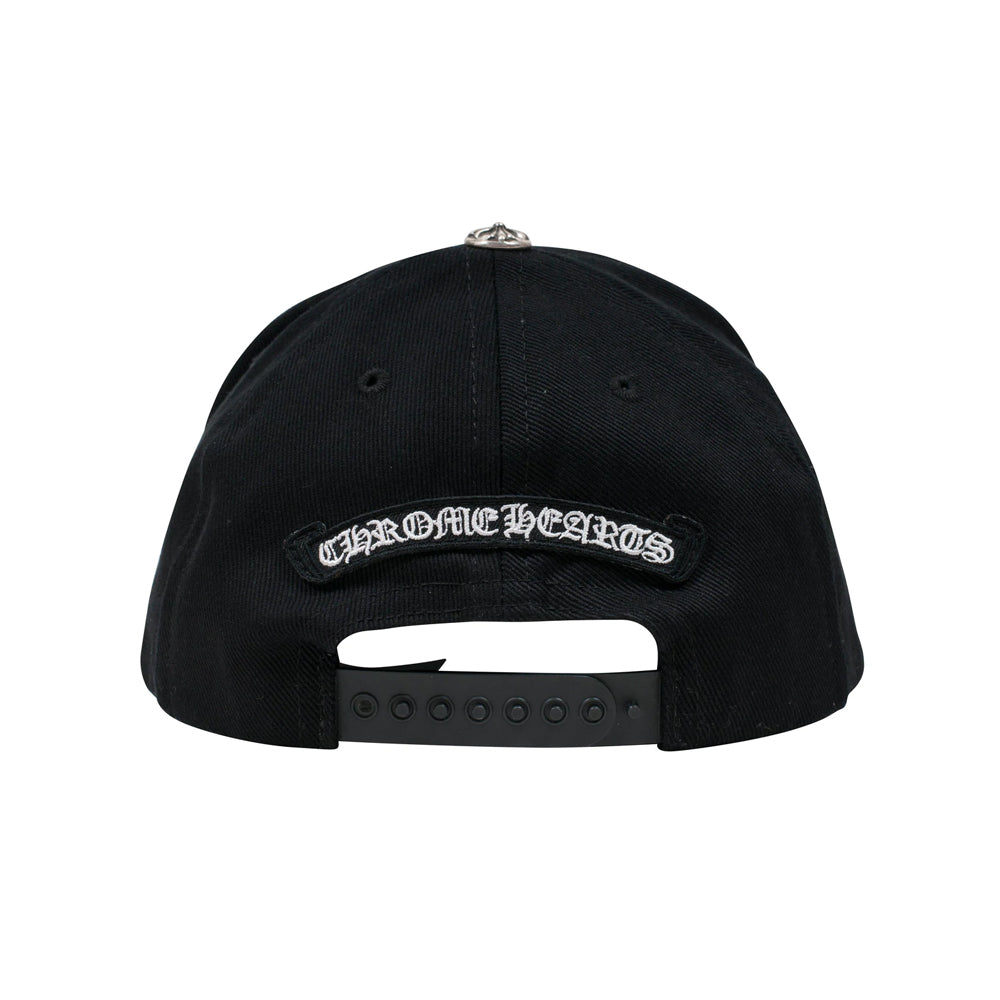 Chrome Hearts Vertical Logo Hat Black-PLUS