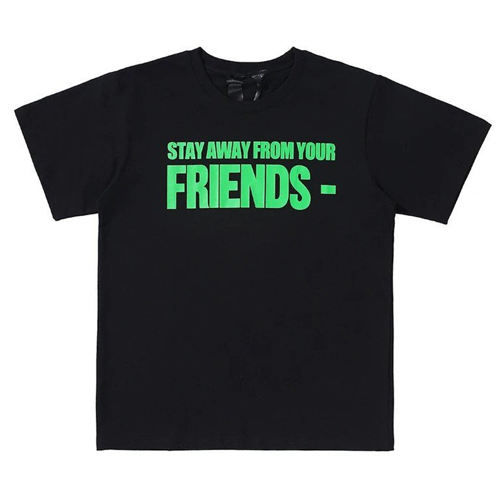 Vlone Stay Away From Your Friends Tee Black/Green-PLUS