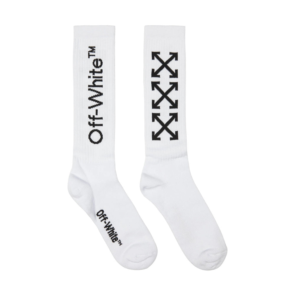 Off-White White Arrow Mid Socks-PLUS