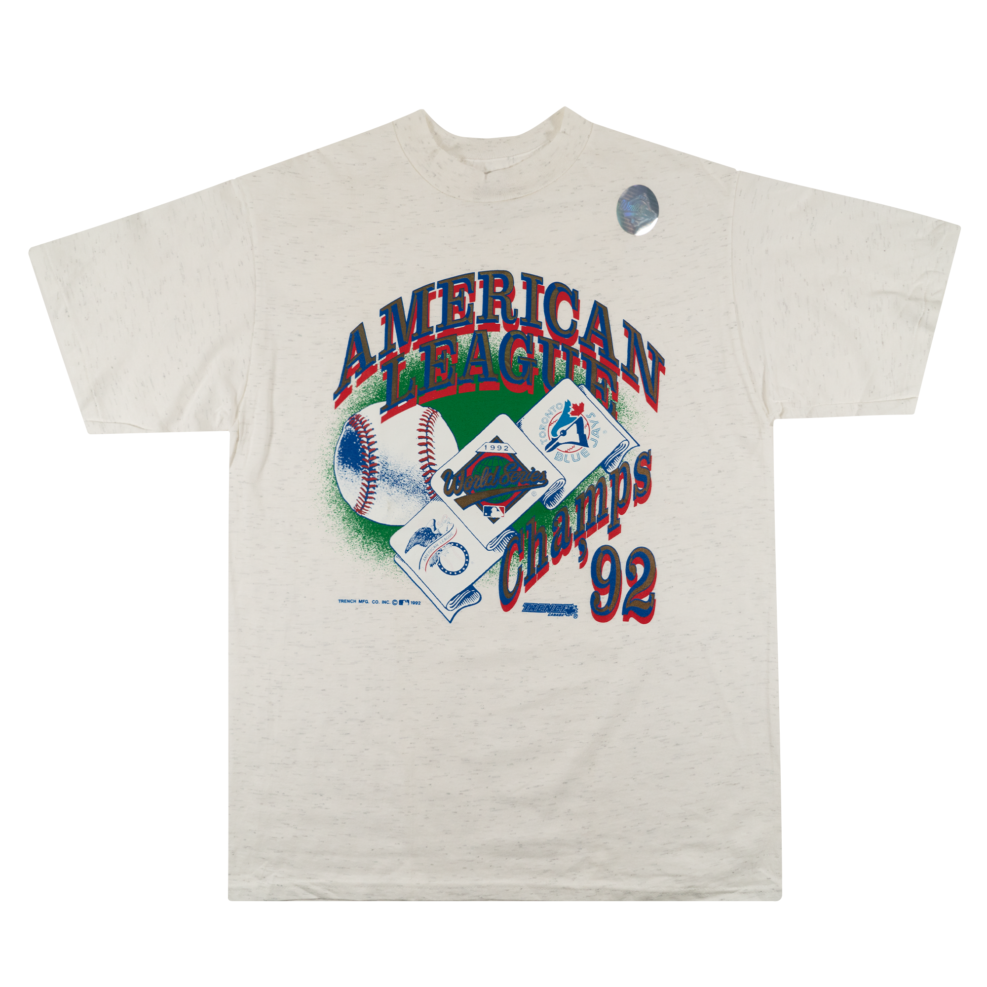Toronto Blue Jays American League 1992 Tee Grey-PLUS
