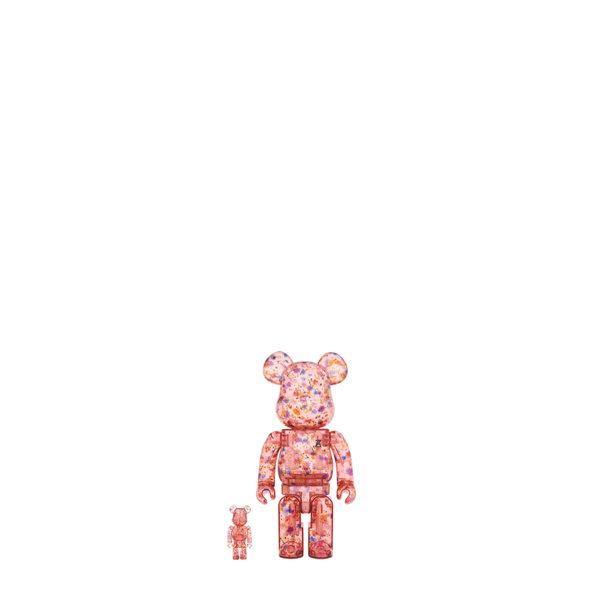 Bearbrick Anrealage (Clear Red ver.) 100% & 400% Set Red-PLUS