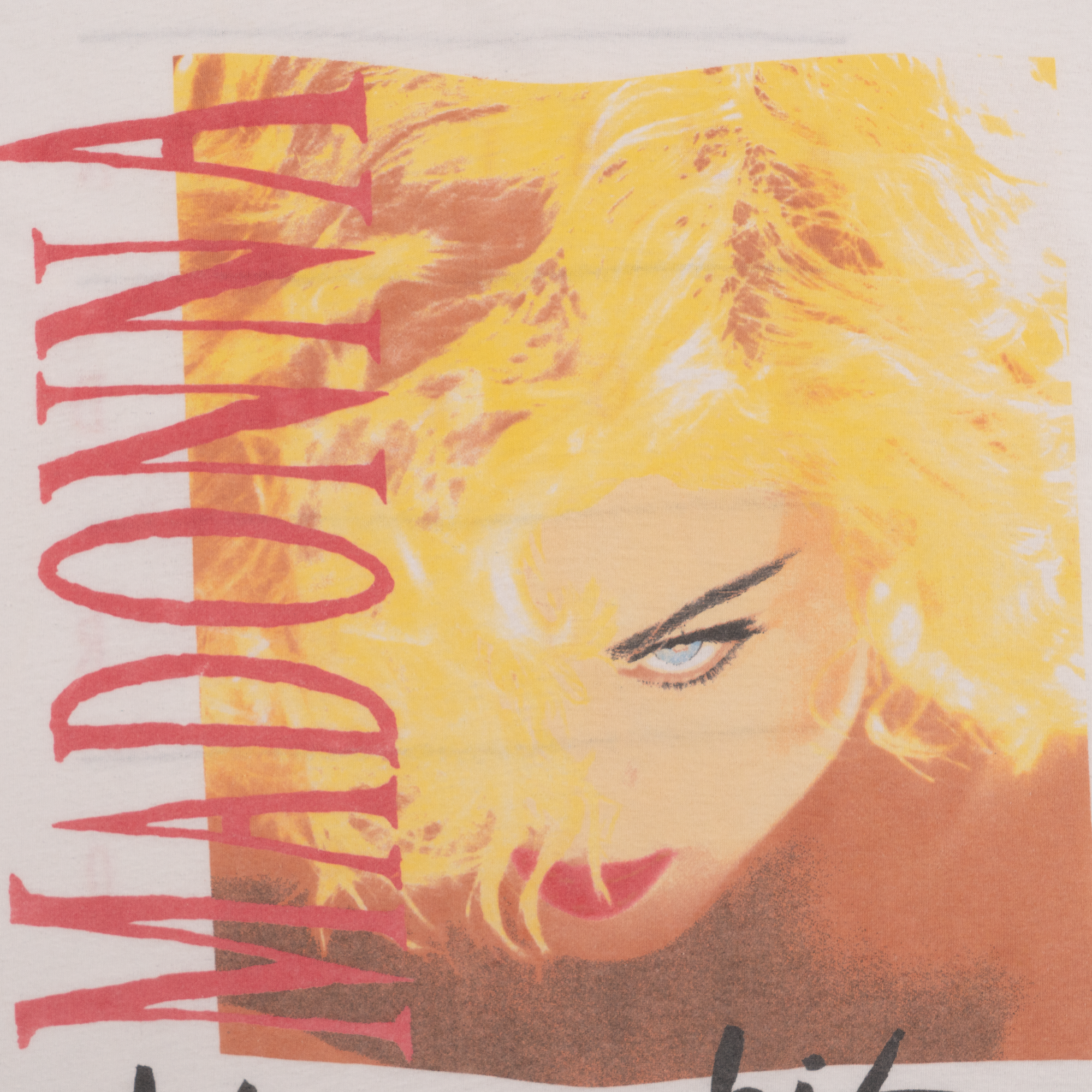 Madonna Blond Ambition Tour 1990 Tee White-PLUS