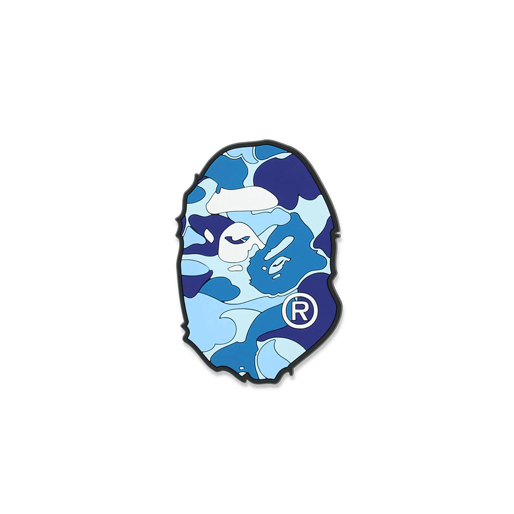 Bape ABC Camo Ape Head Rubber Coaster Blue-PLUS