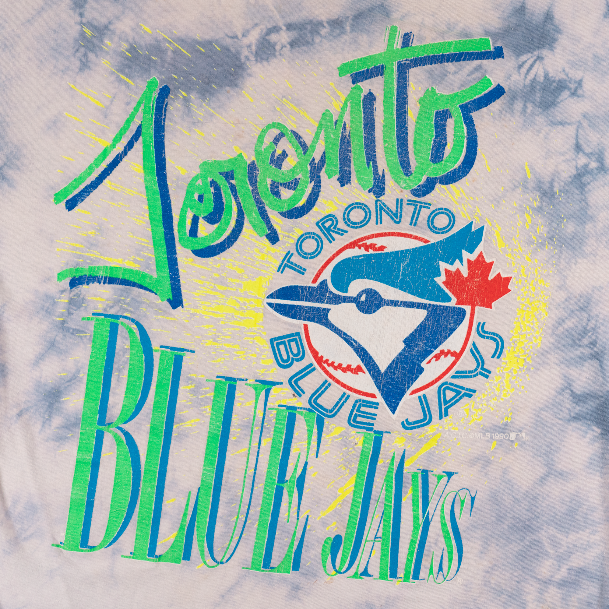 Toronto Blue Jays Tie Dye MLB Tee White-PLUS