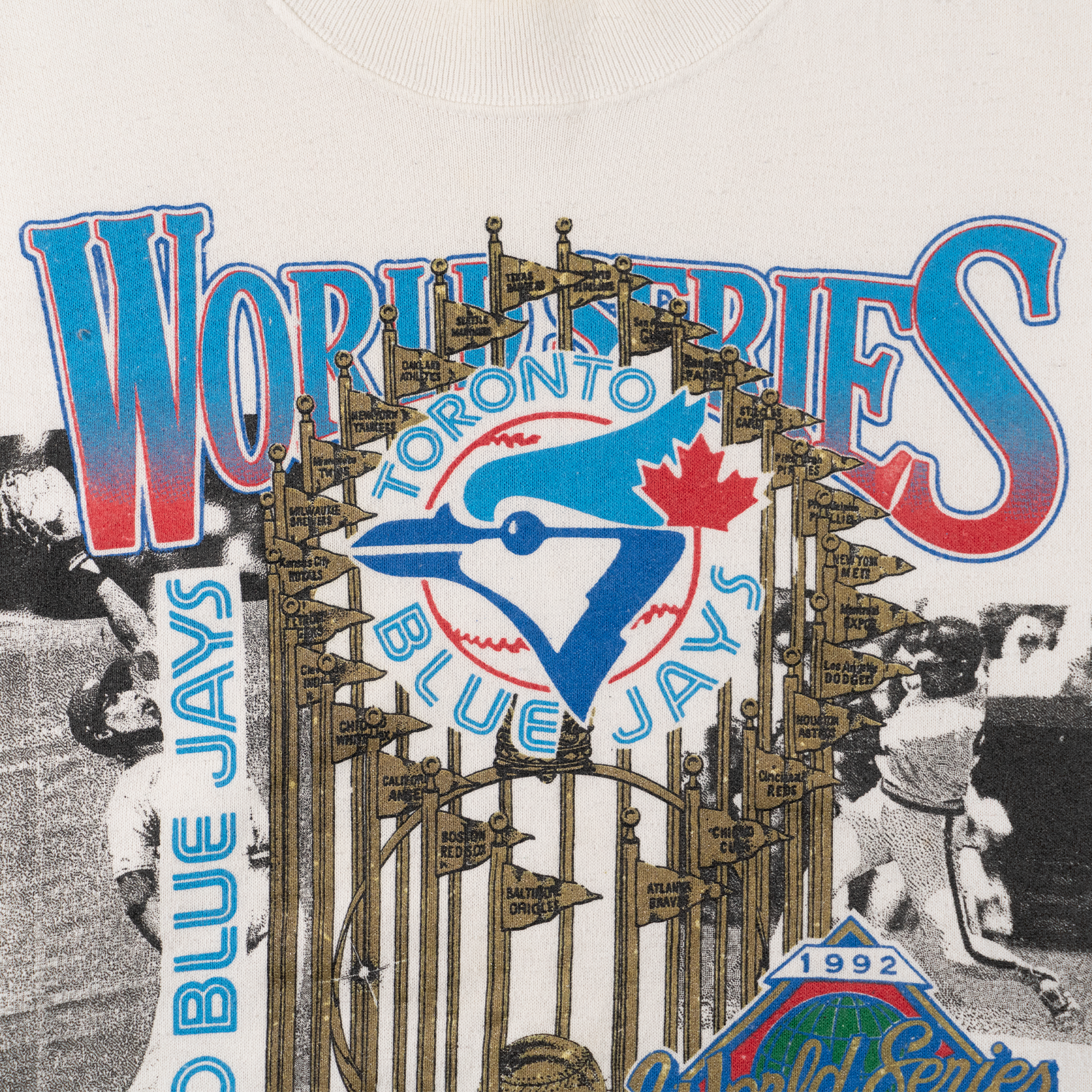 Toronto Blue Jays World Series Champs 1992 MLB Crewneck White-PLUS