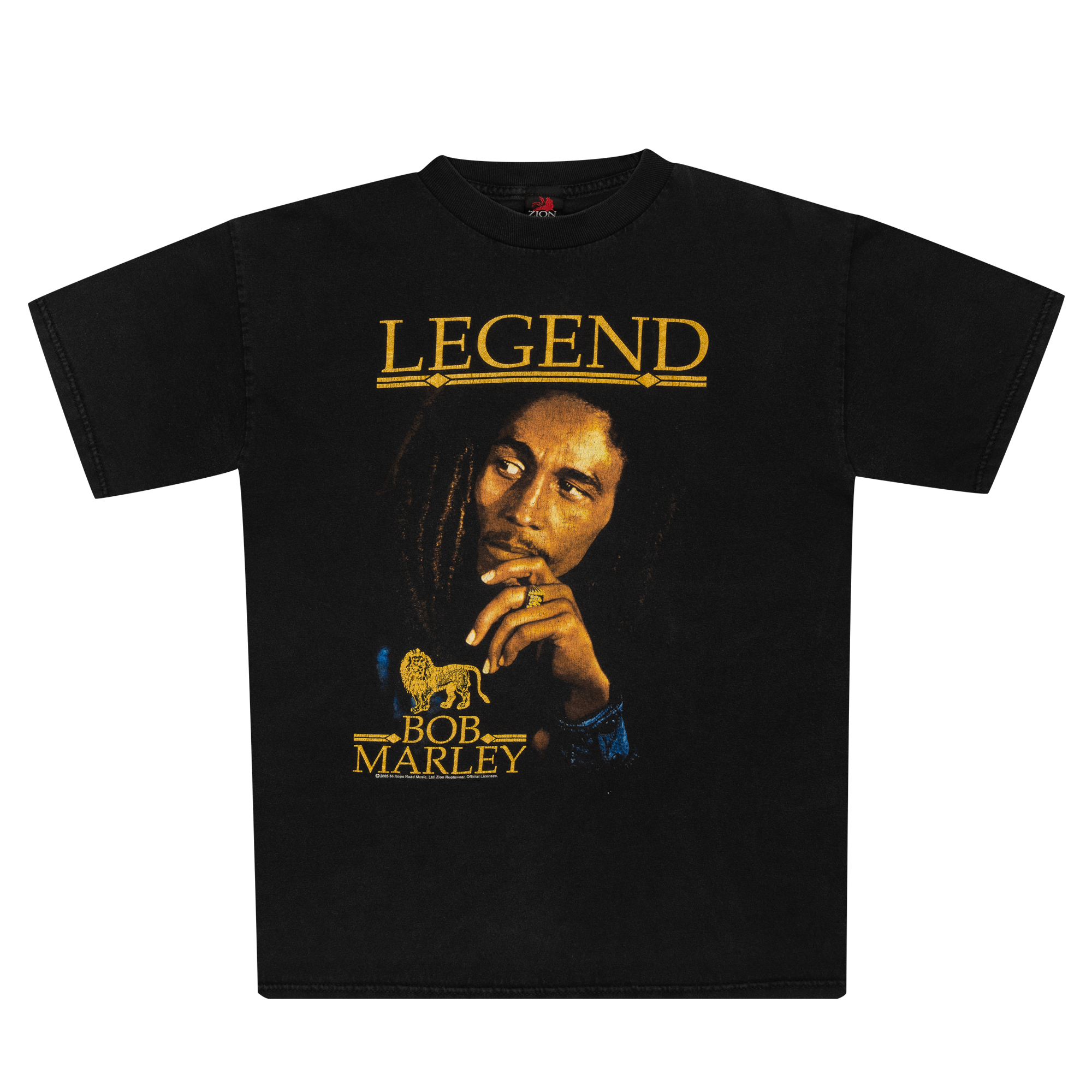 Legend Bob Marley Zion Rootswear 2005 Music Tee Black-PLUS