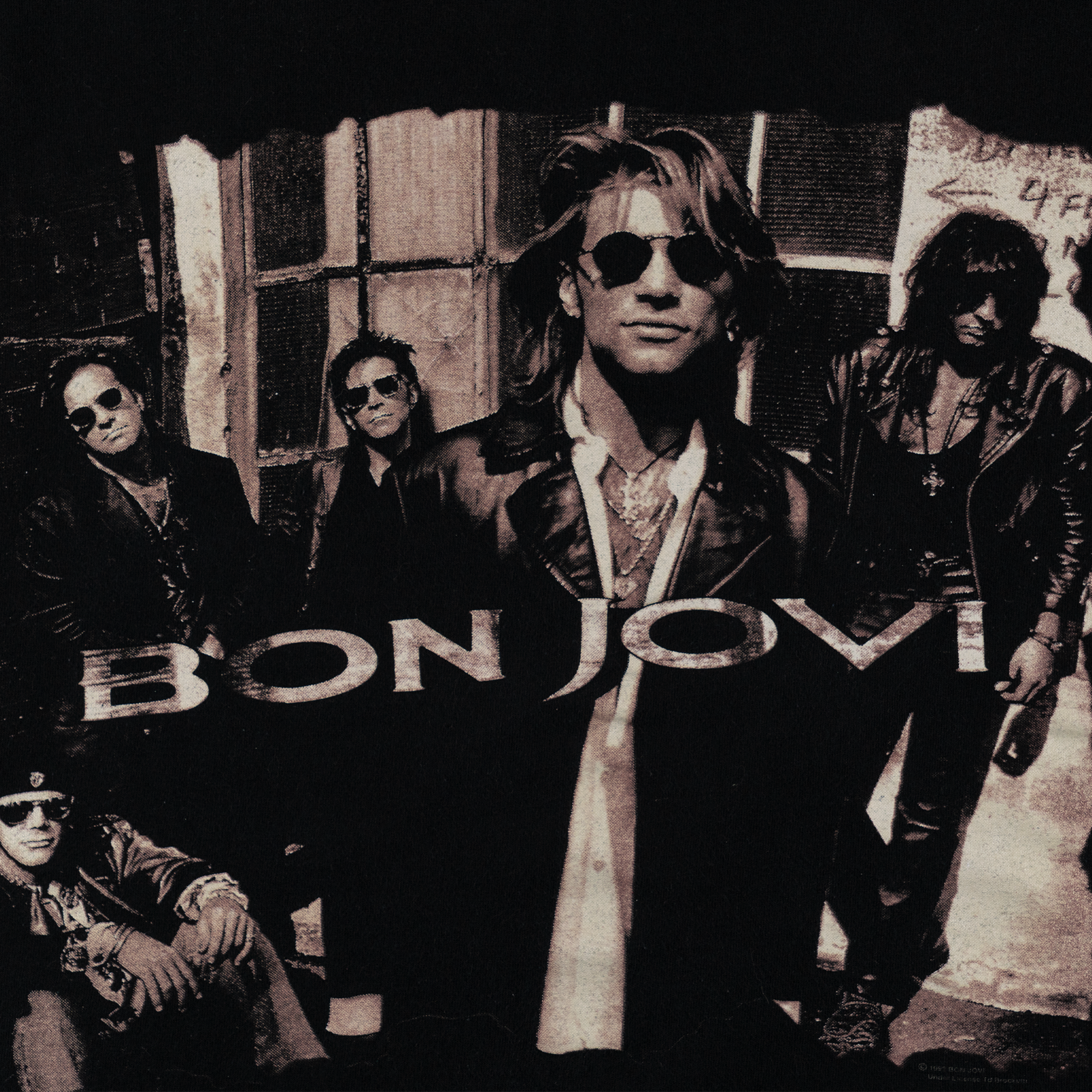 Bon Jovi Keep The Faith Tee Black-PLUS