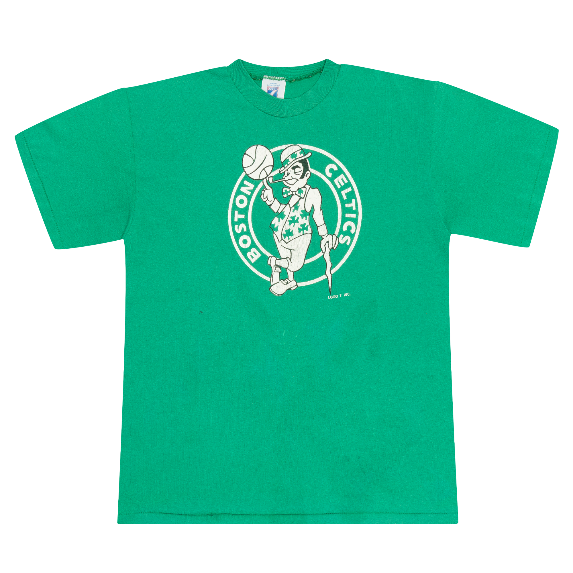 Boston Celtics Logo 7 90s NBA Tee Green-PLUS