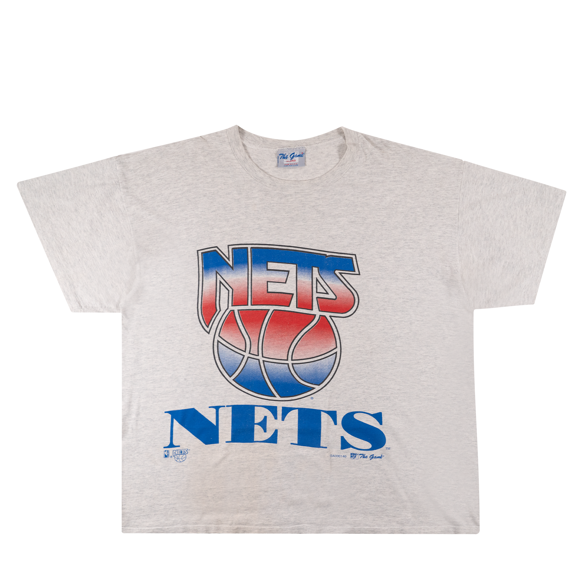 New Jersey Nets The Game 90's NBA Tee Grey-PLUS