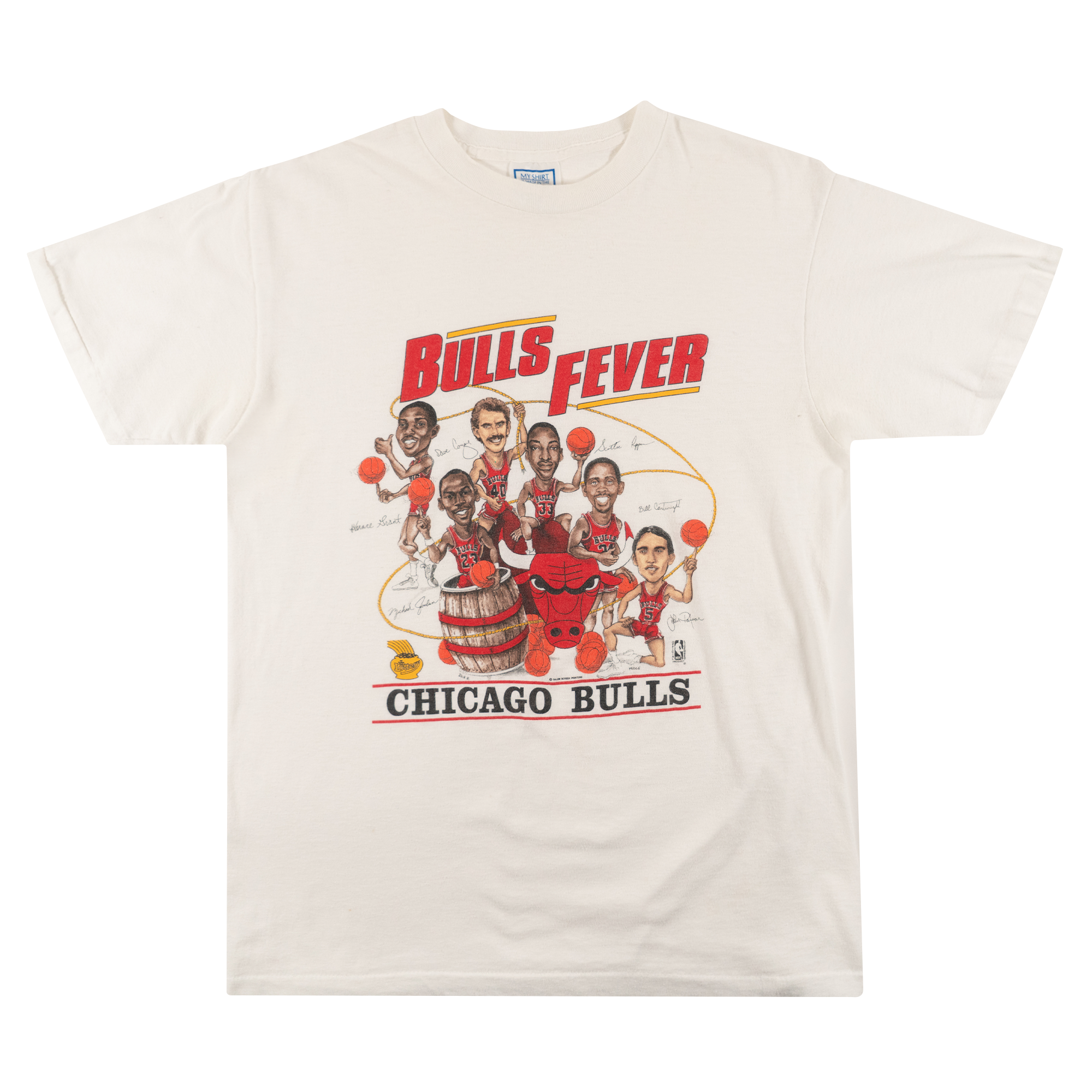 Chicago Bulls Fever Big Head Tee White-PLUS