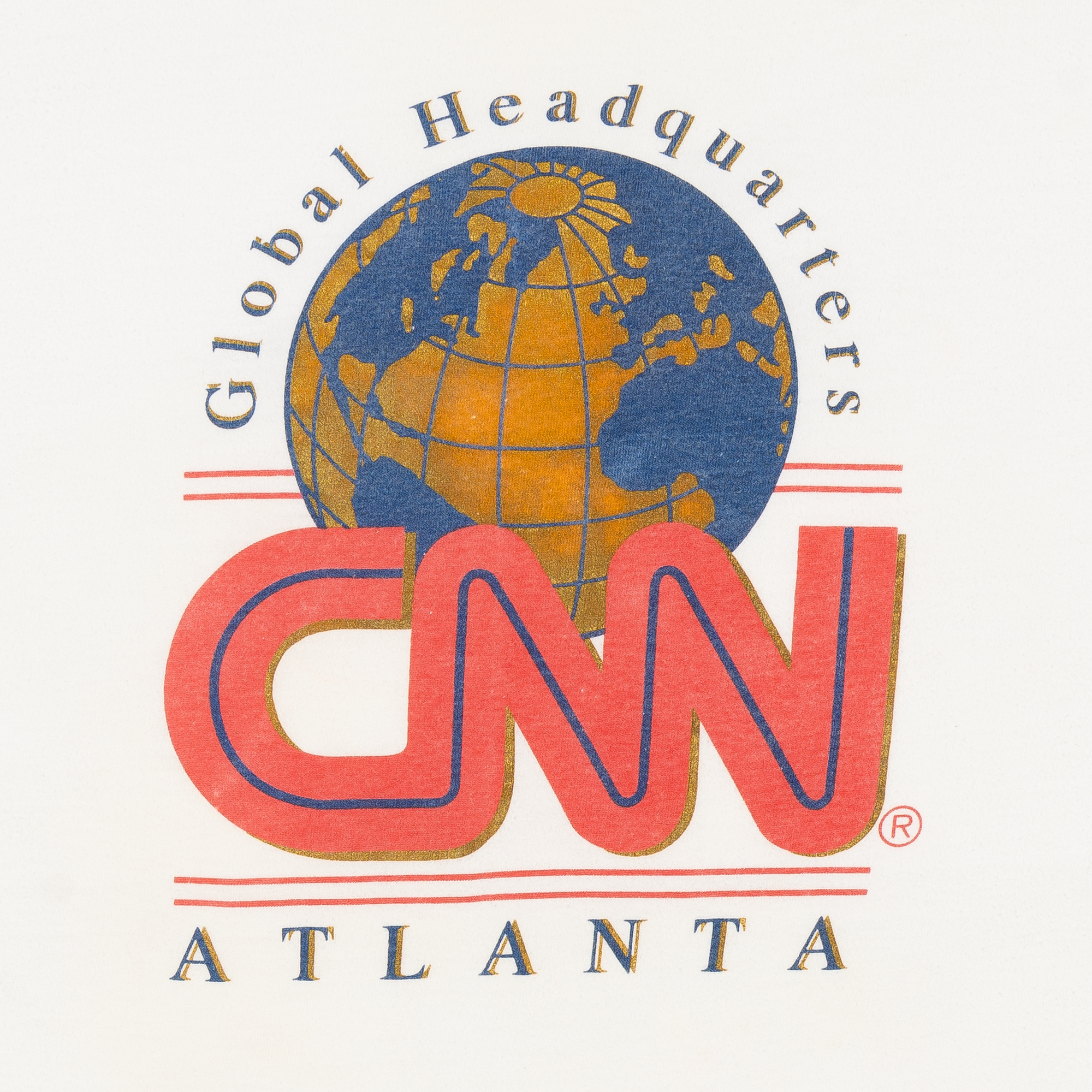 Global Headquarters CNN Atlanta Tee White-PLUS