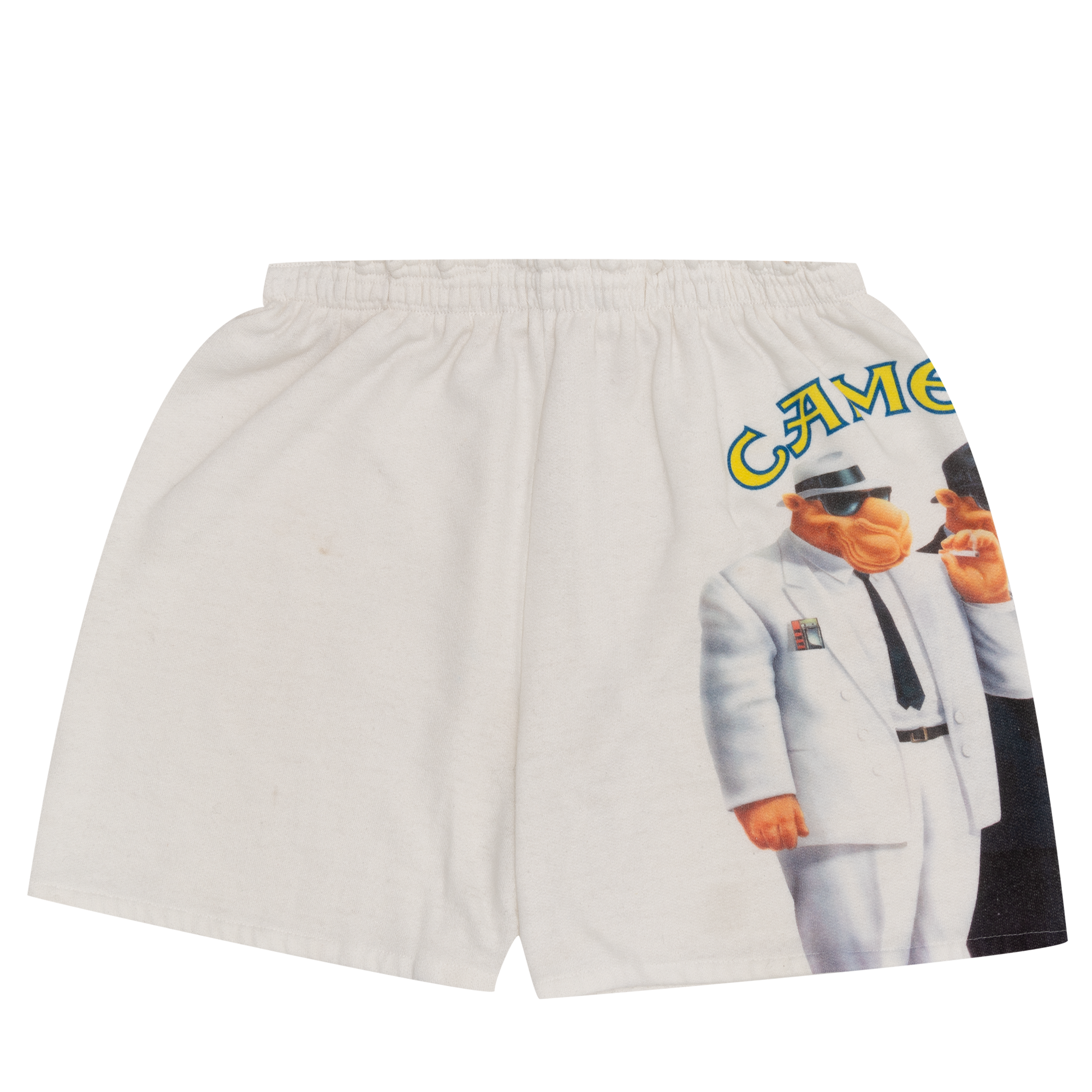 Camel Cigarettes Sweat Shorts White-PLUS