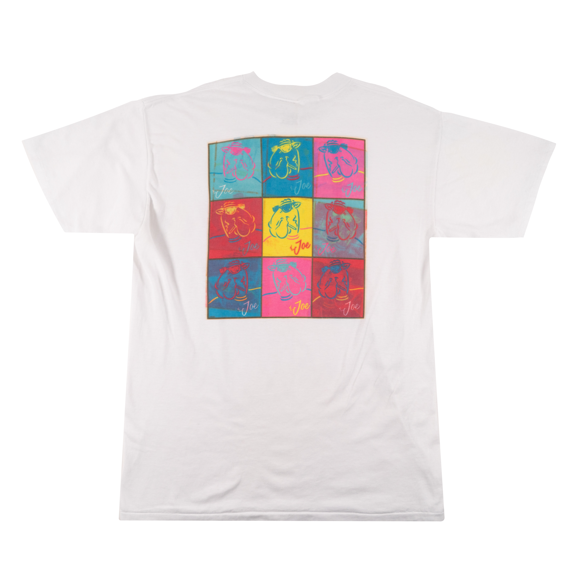 Warhol Inspired Coloured Squares Camel Cigarettes Tee White-PLUS