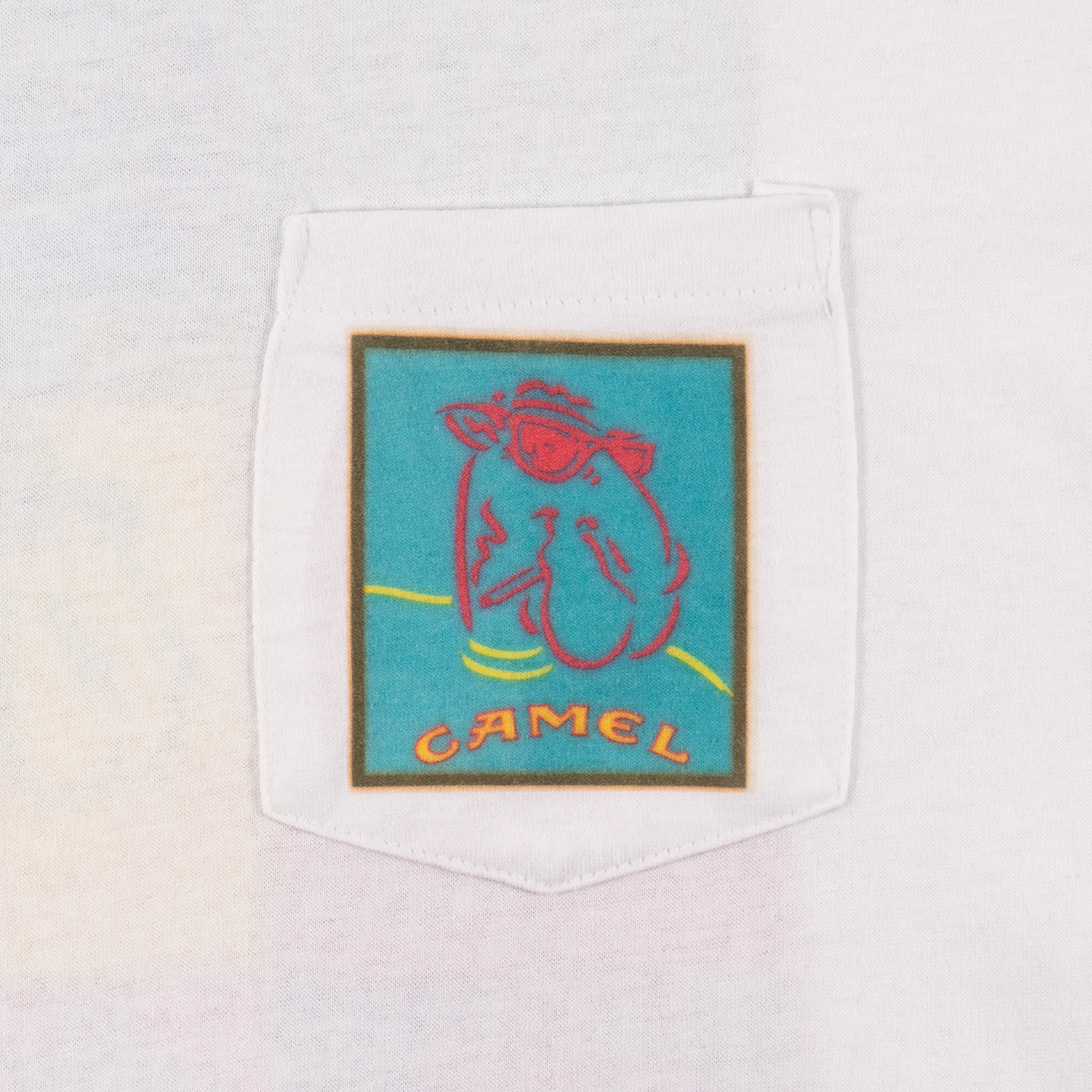 Warhol Inspired Coloured Squares Camel Cigarettes Tee White-PLUS
