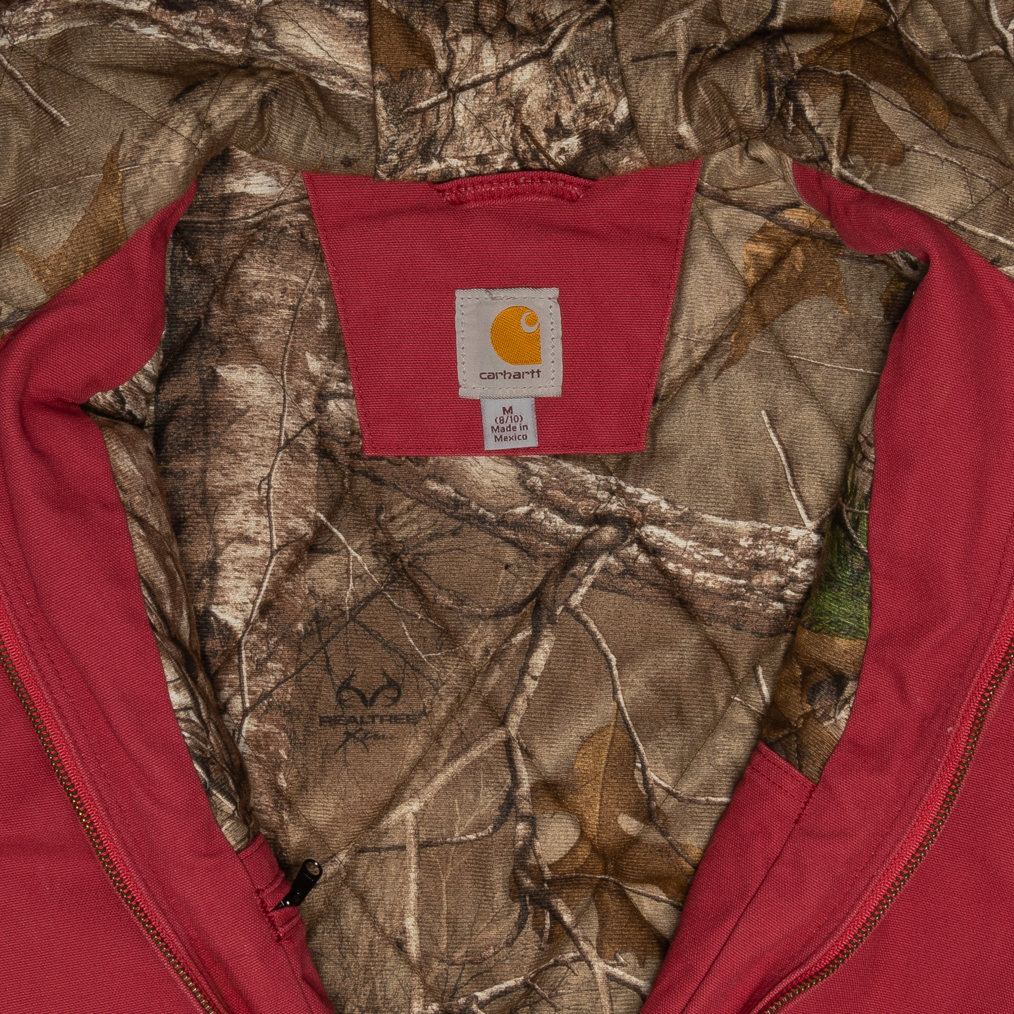 Carhartt Realtree Lined Hooded Jacket Red-PLUS