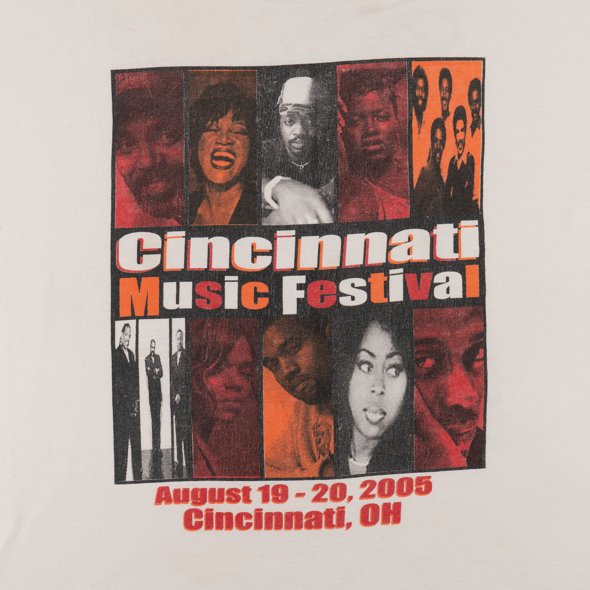 Cincinnati Music Festival 2005 Tee White-PLUS