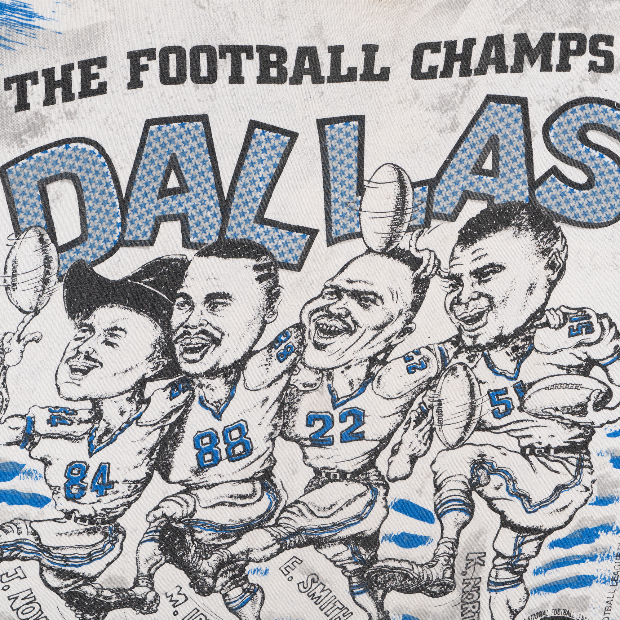 Dallas Cowboys AOP 1993 NFL Championship Tee Blue-PLUS