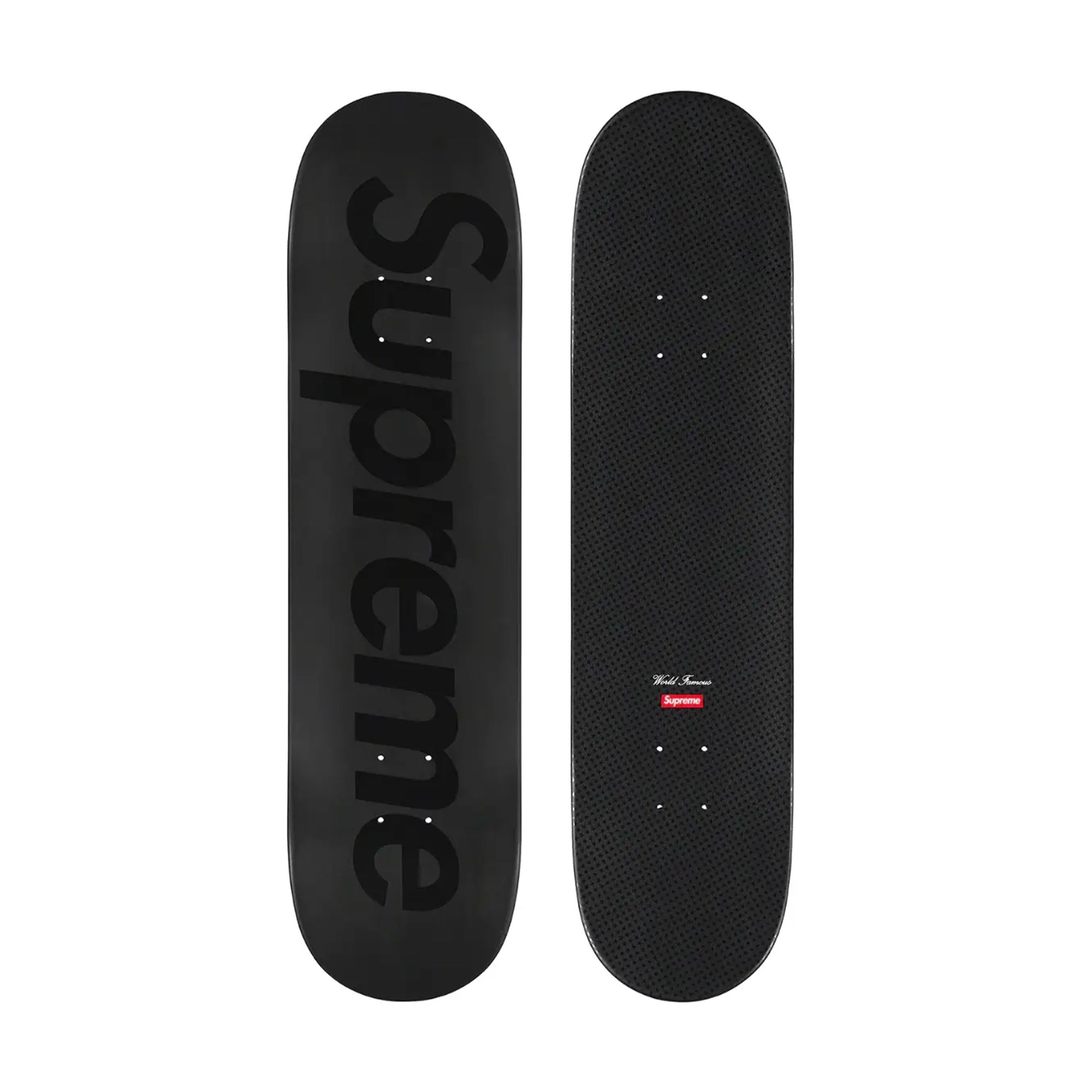 Supreme Tonal Box Logo Skateboard Deck Black-PLUS
