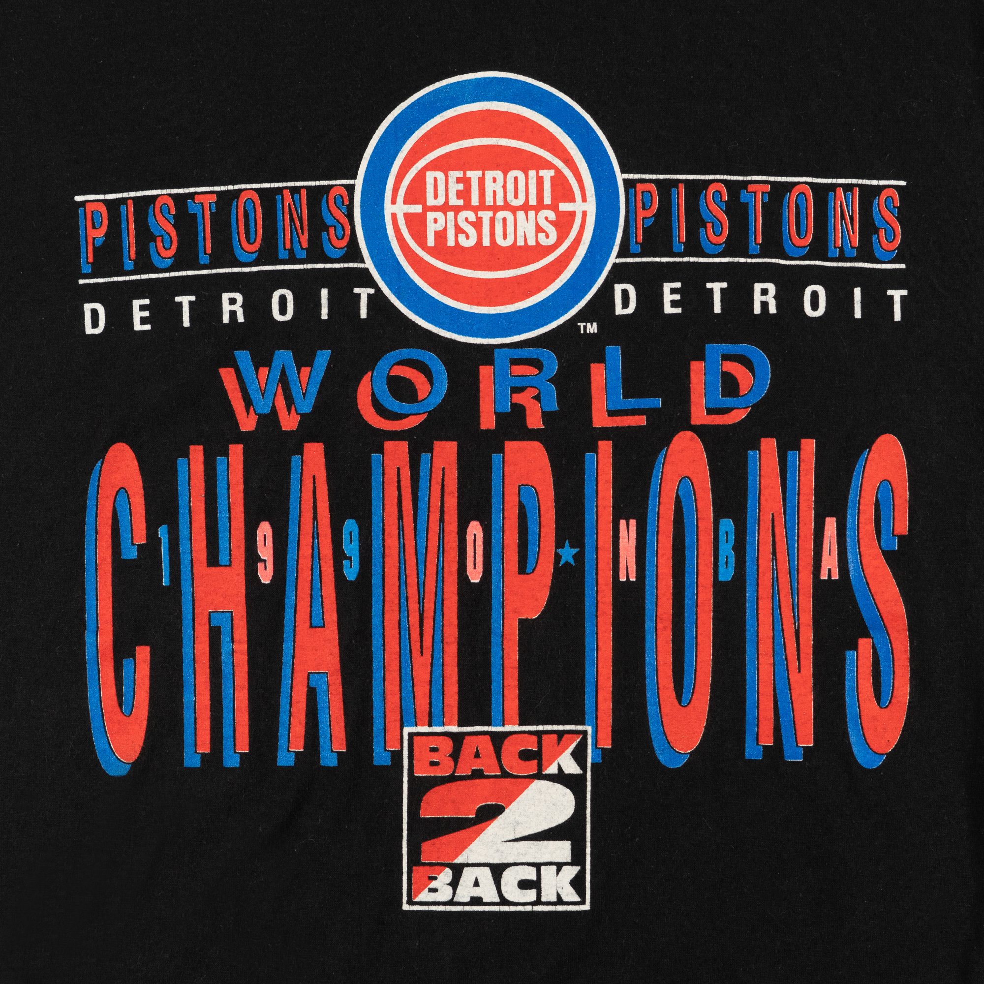 Detroit Pistons Tee Black-PLUS