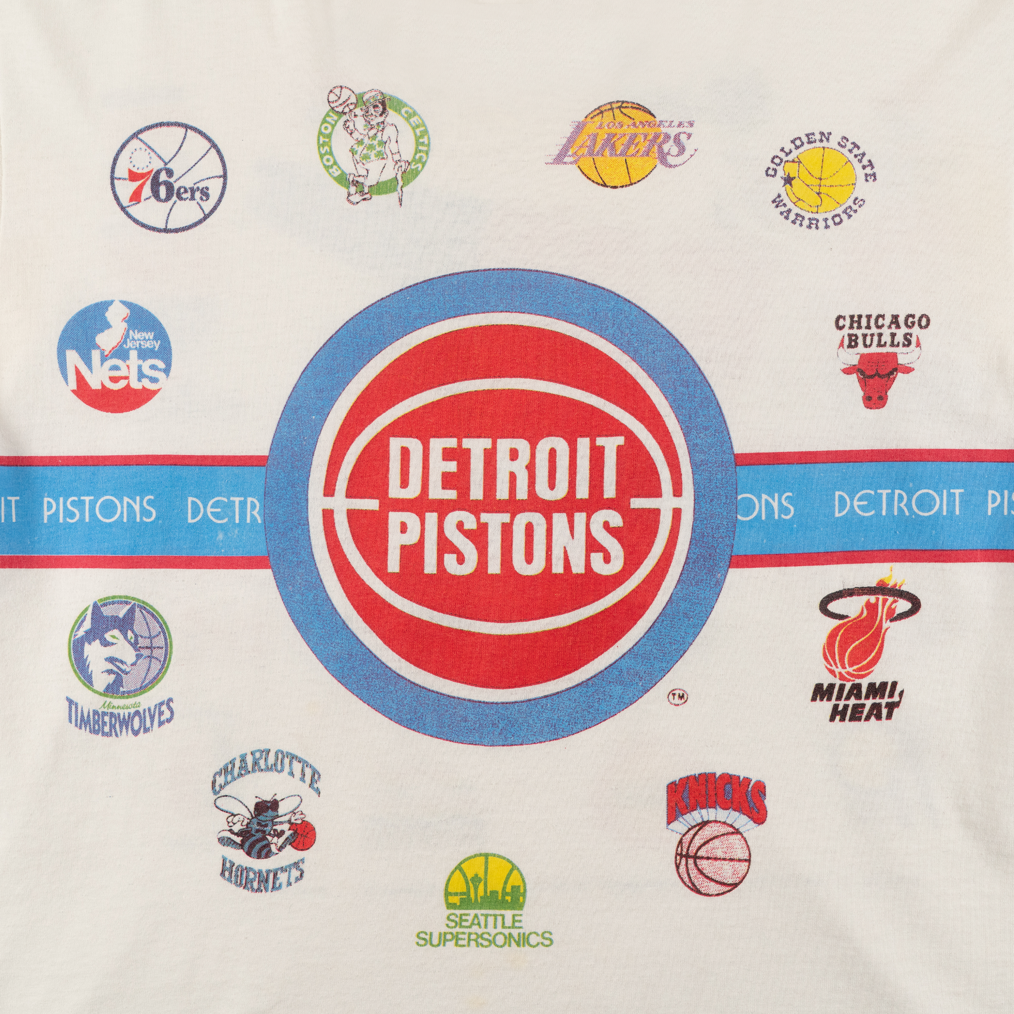 Detroit Pistons NBA Fantastic Event Tee White-PLUS