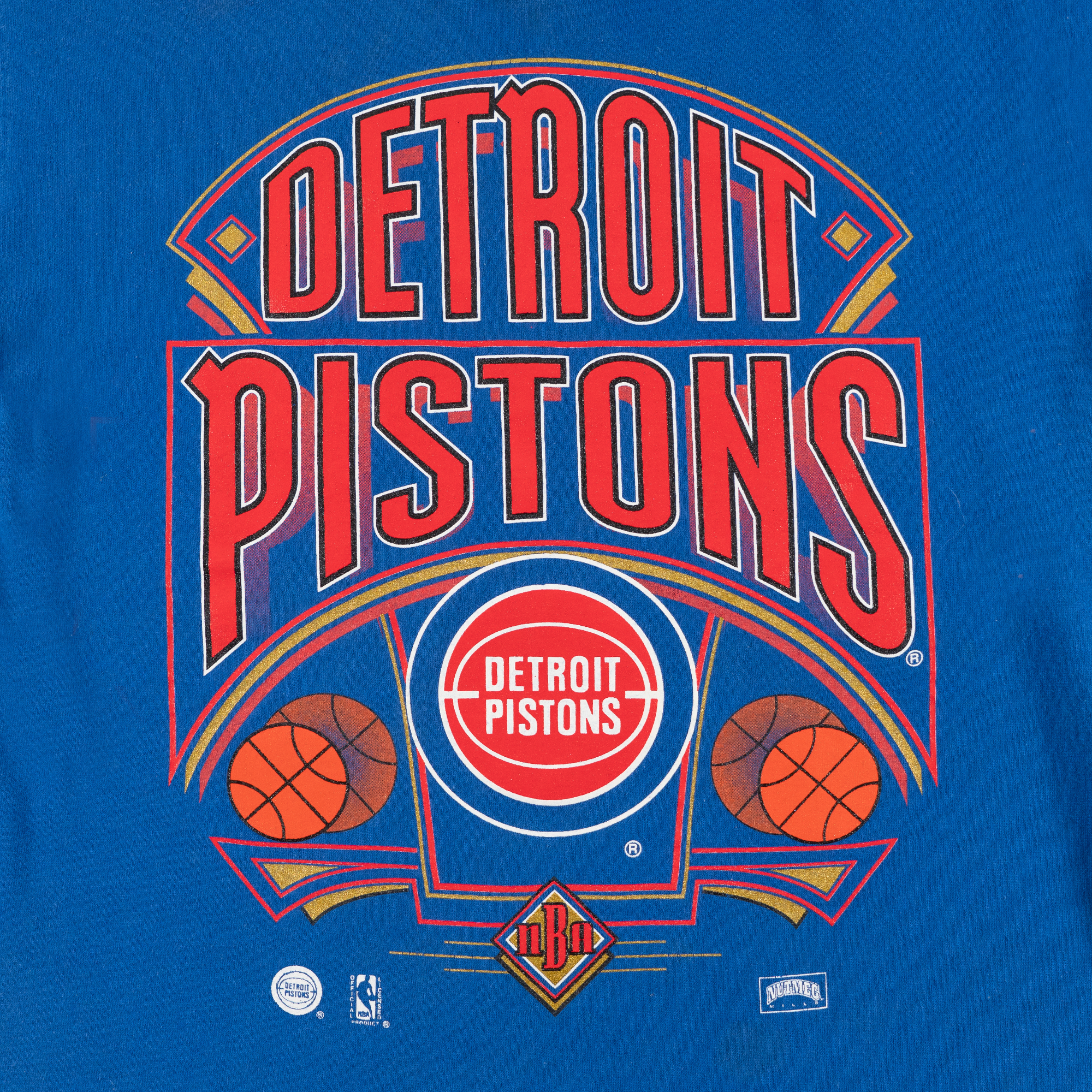 Detroit Pistons Tee Blue-PLUS