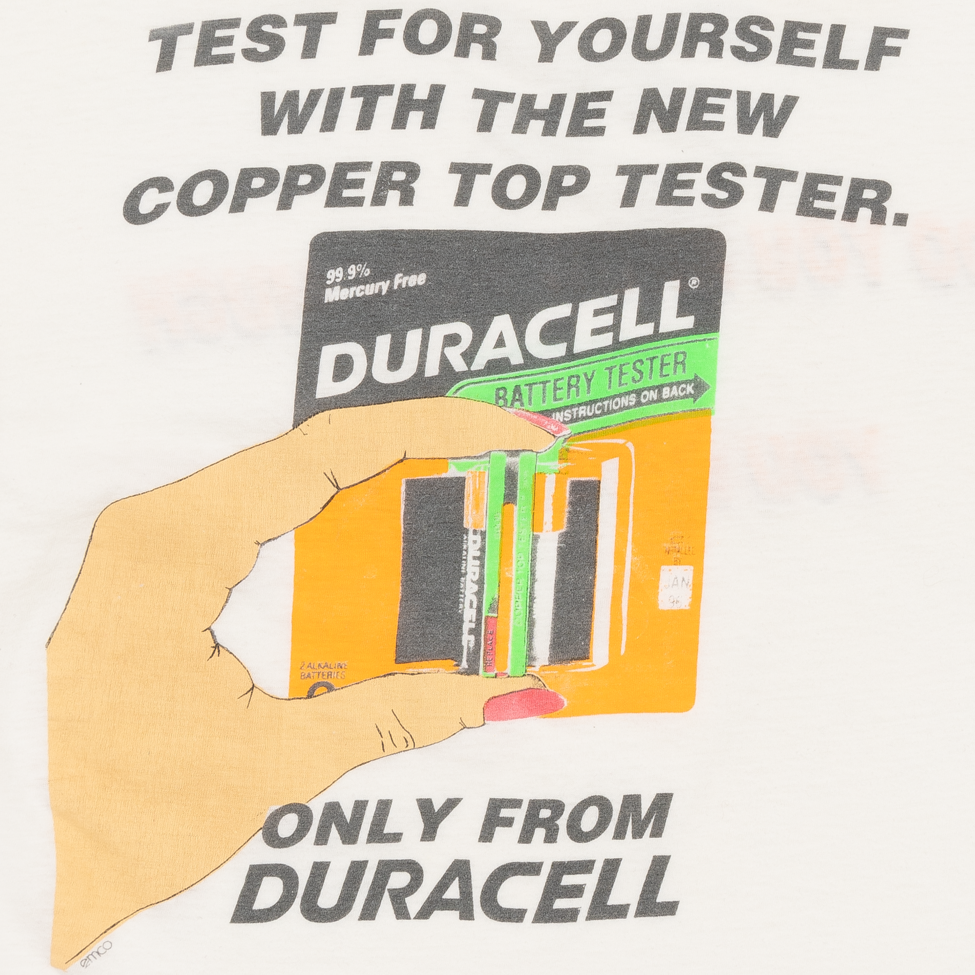 80's Duracell Advertising Tee White-PLUS