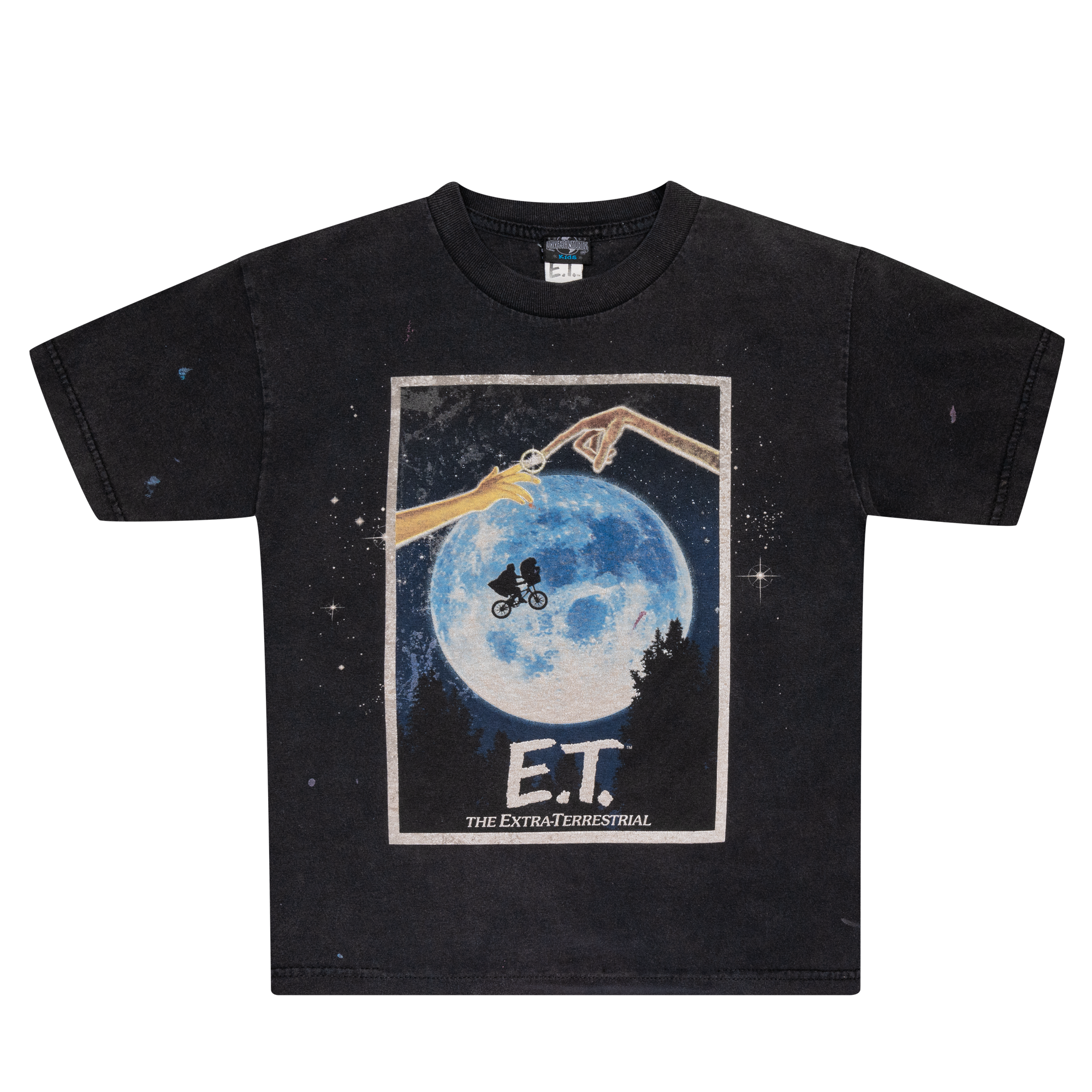 ET The Extra-Terrestrial Movie Promo Tee Black-PLUS