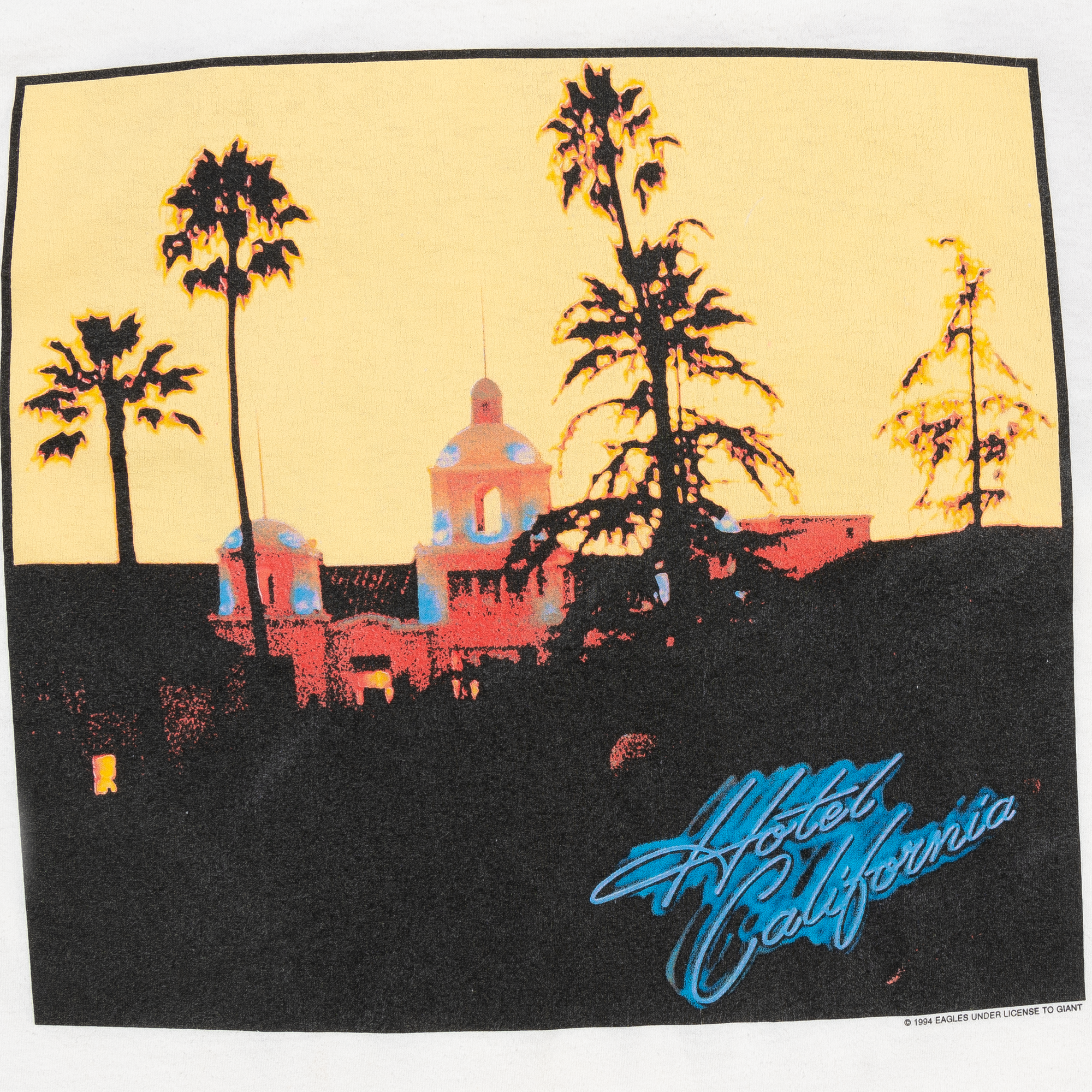 Hotel California Eagles Hell Freezes Over 1995 Tee White-PLUS