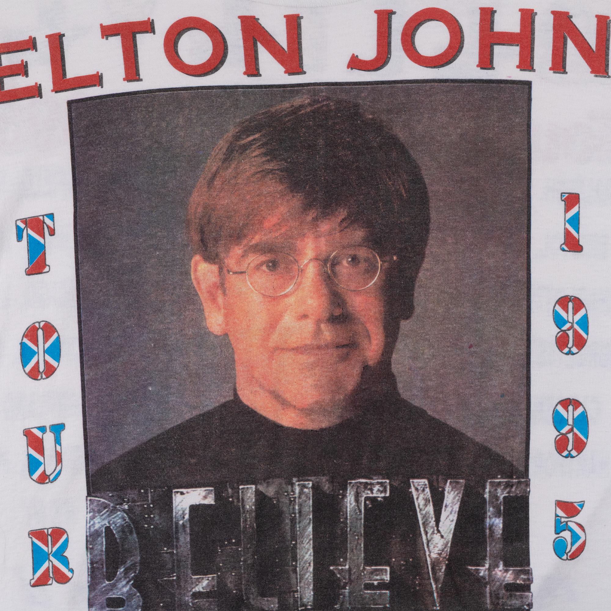 Elton John Belive Tour 1995 Tee White-PLUS