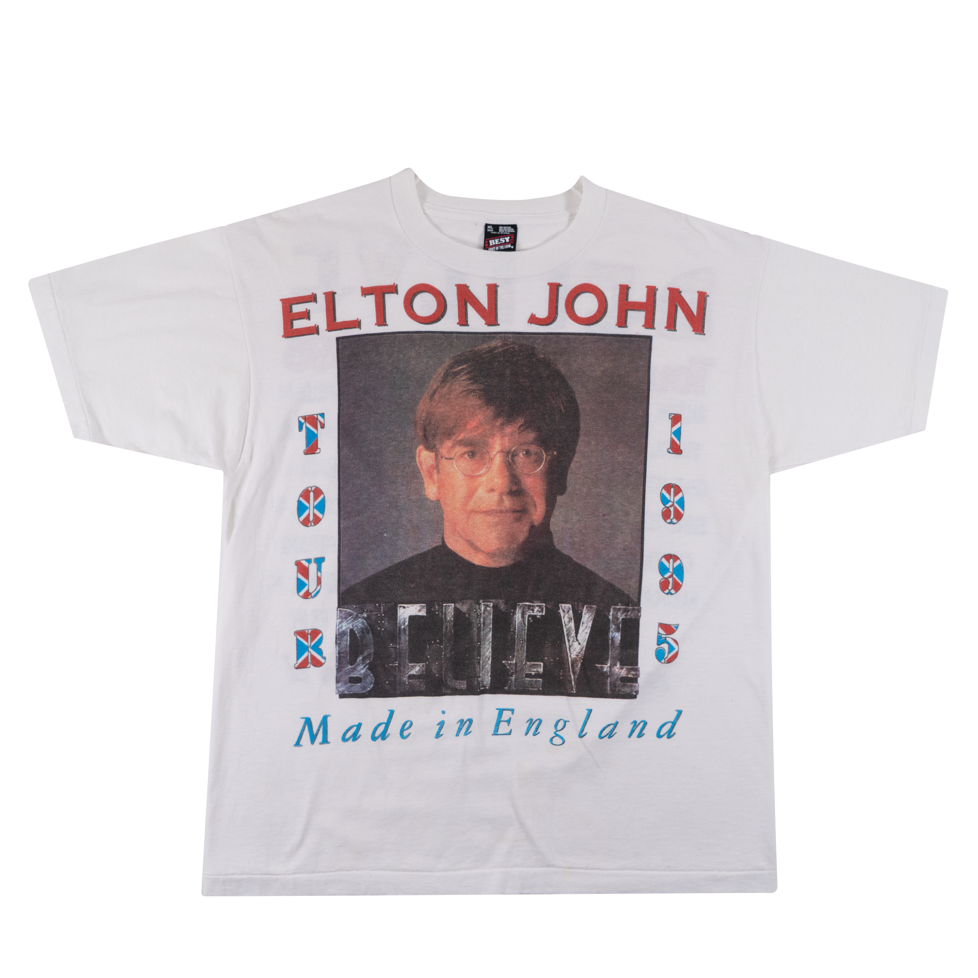 Elton John Belive Tour 1995 Tee White-PLUS