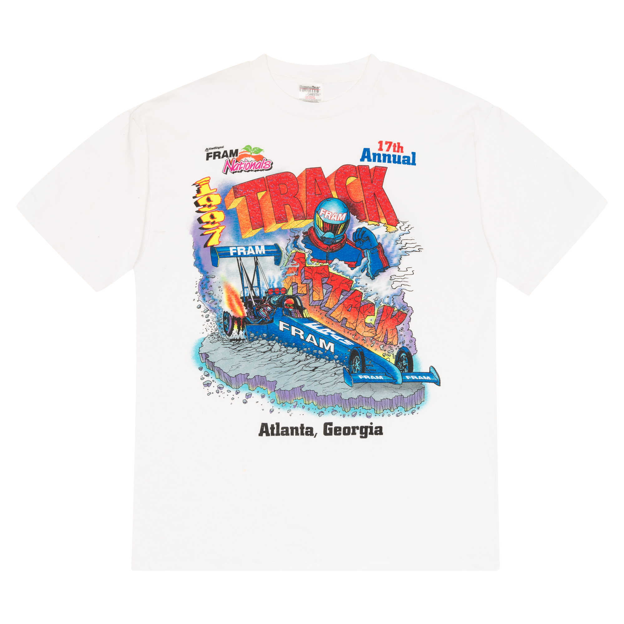 Track Attack 1997 Racing Tee White-PLUS