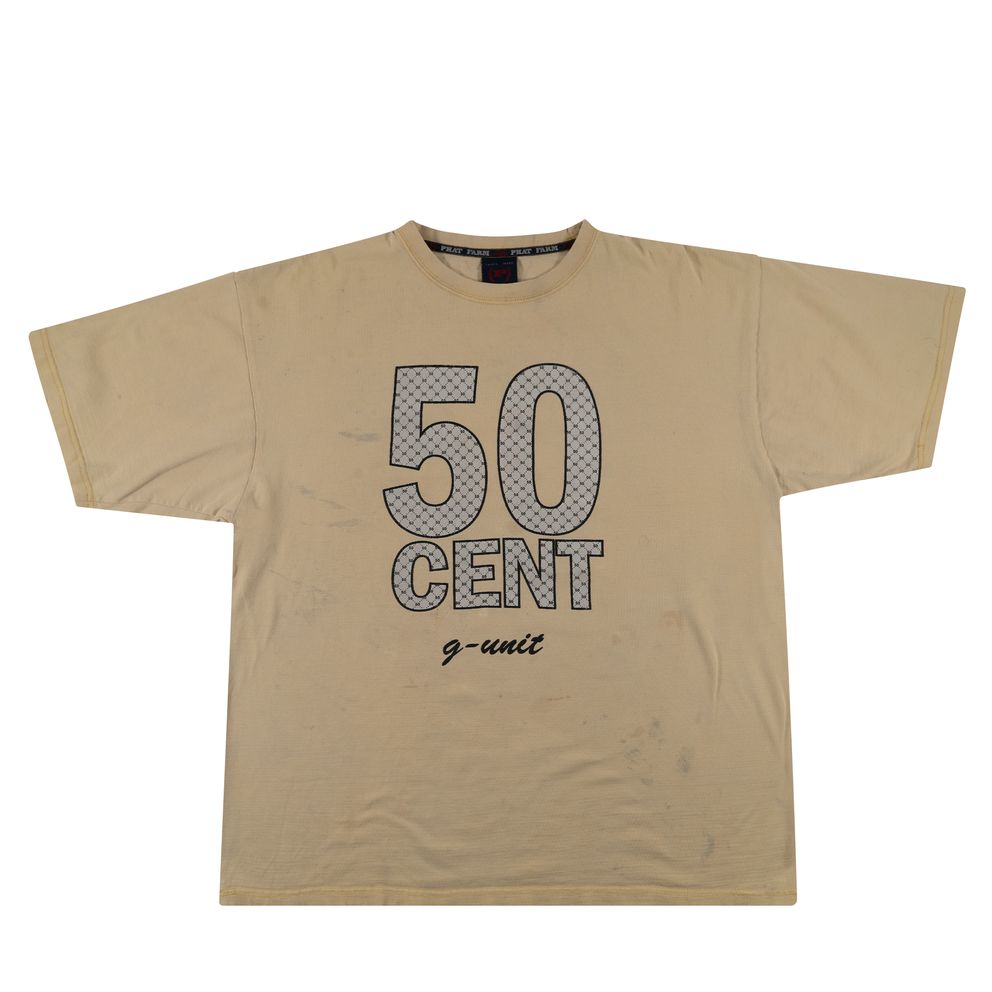 Phat Farm 50 Cent G Unit Tee Cream-PLUS
