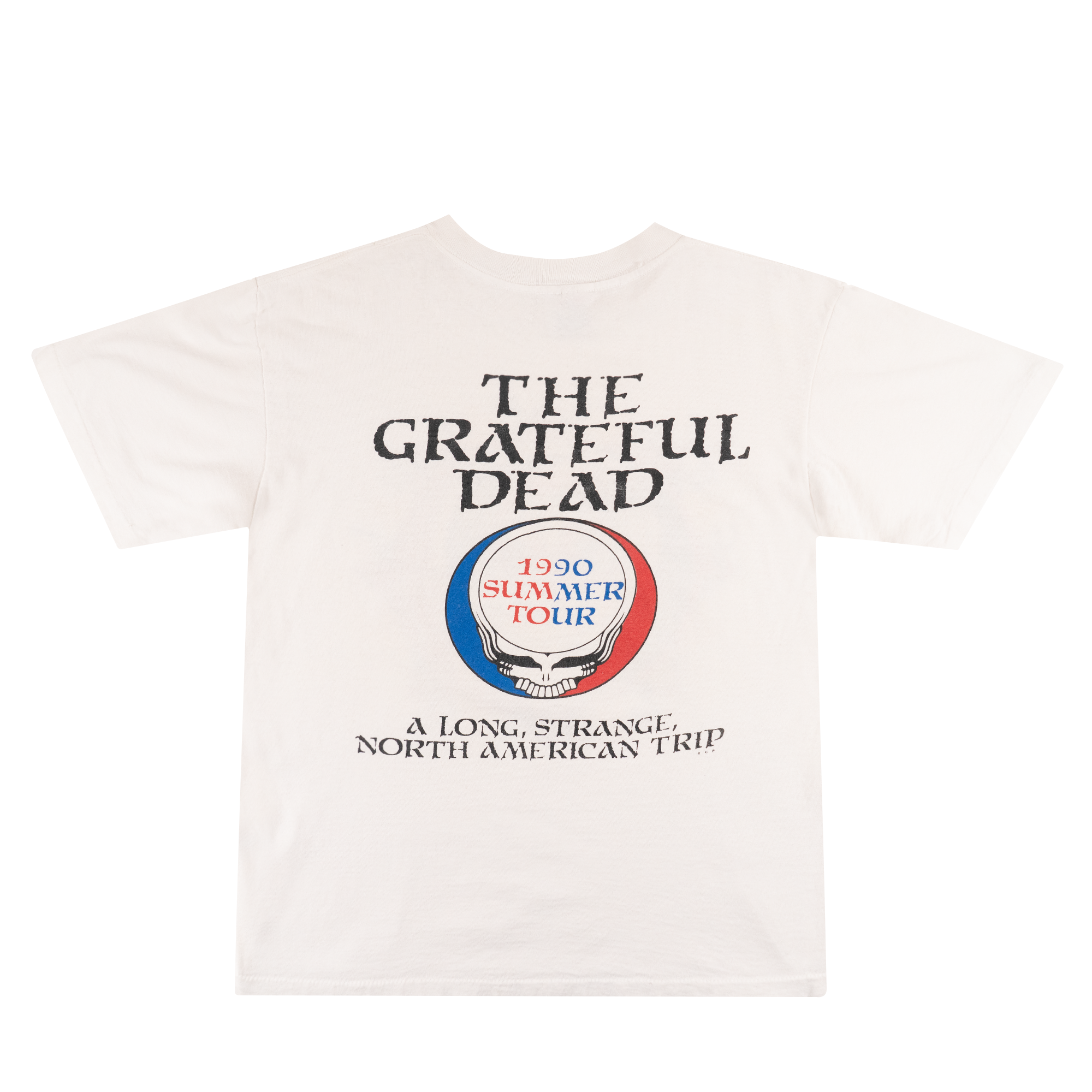 Grateful Dead 1990 Summer Tour Tee White-PLUS