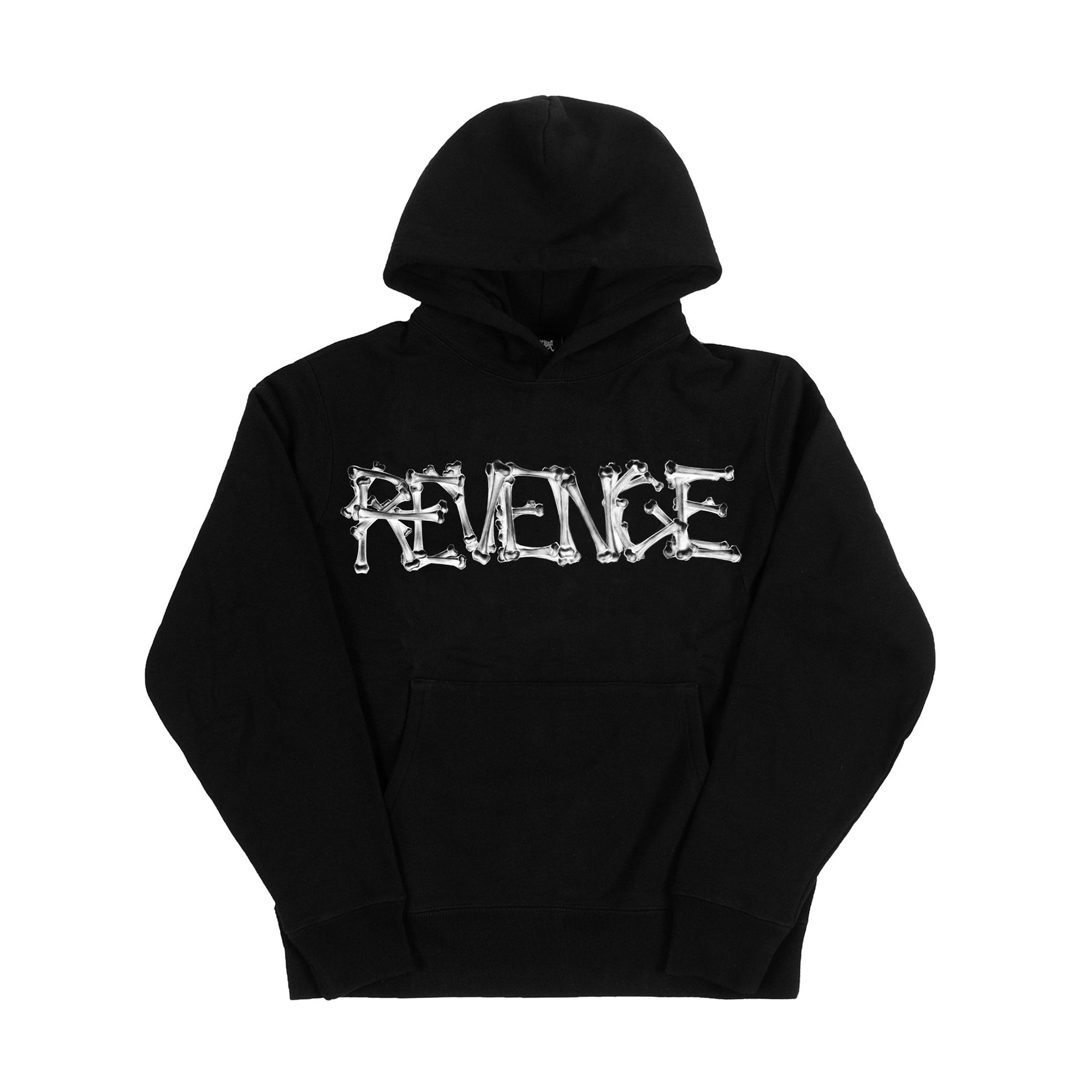 Revenge x OTF Lil Durk X-Ray Bones Hoodie Black-PLUS