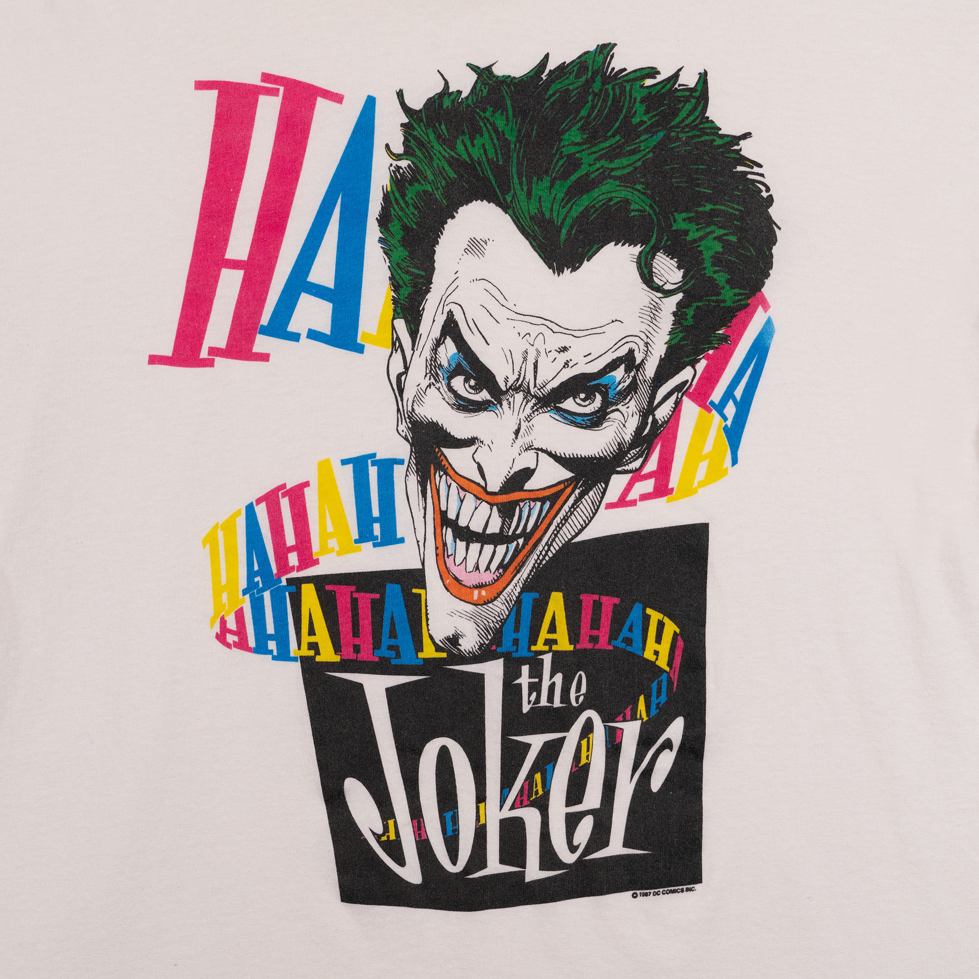 The Joker 1987 DC Comics Tee White-PLUS