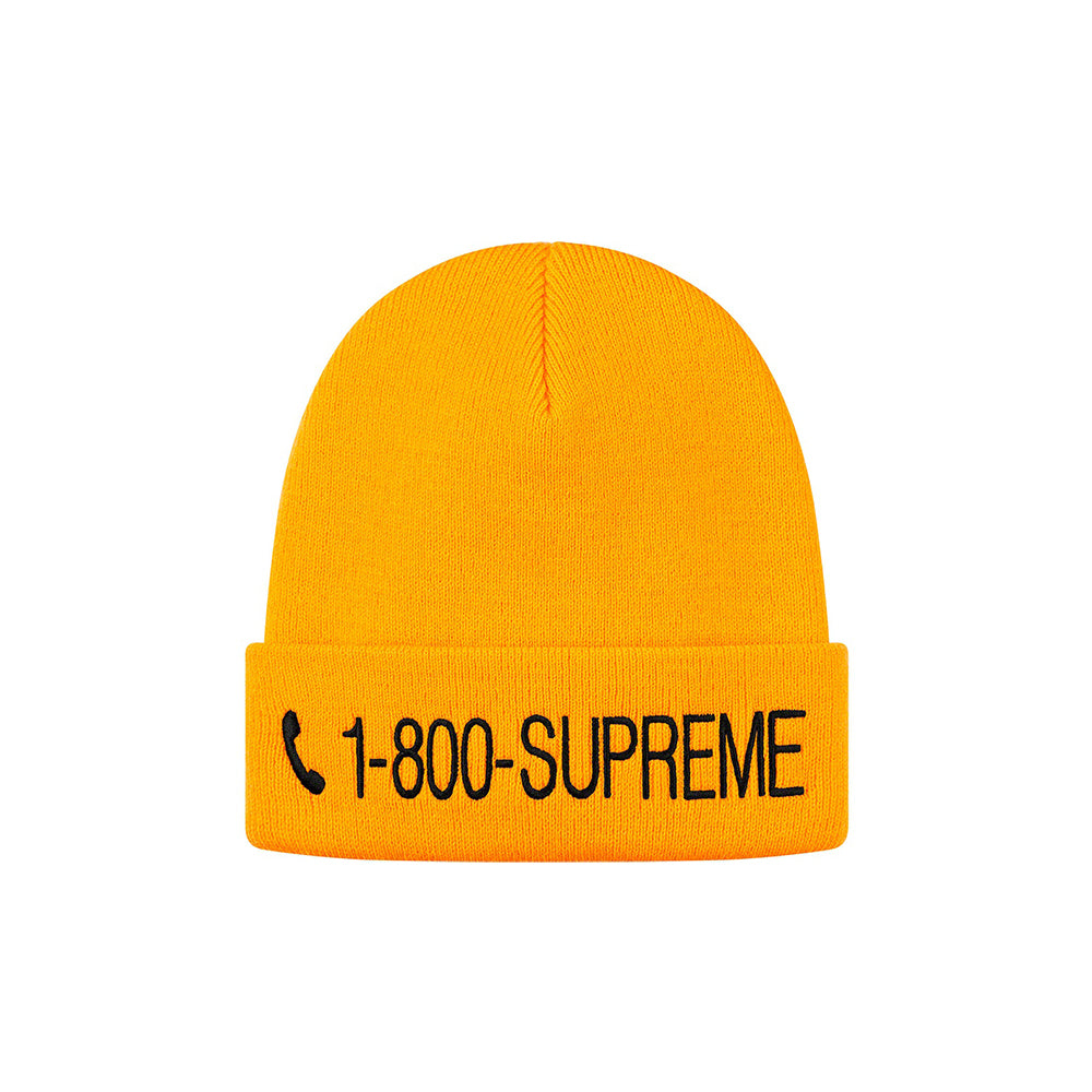 Supreme 1-800 Beanie Gold-PLUS