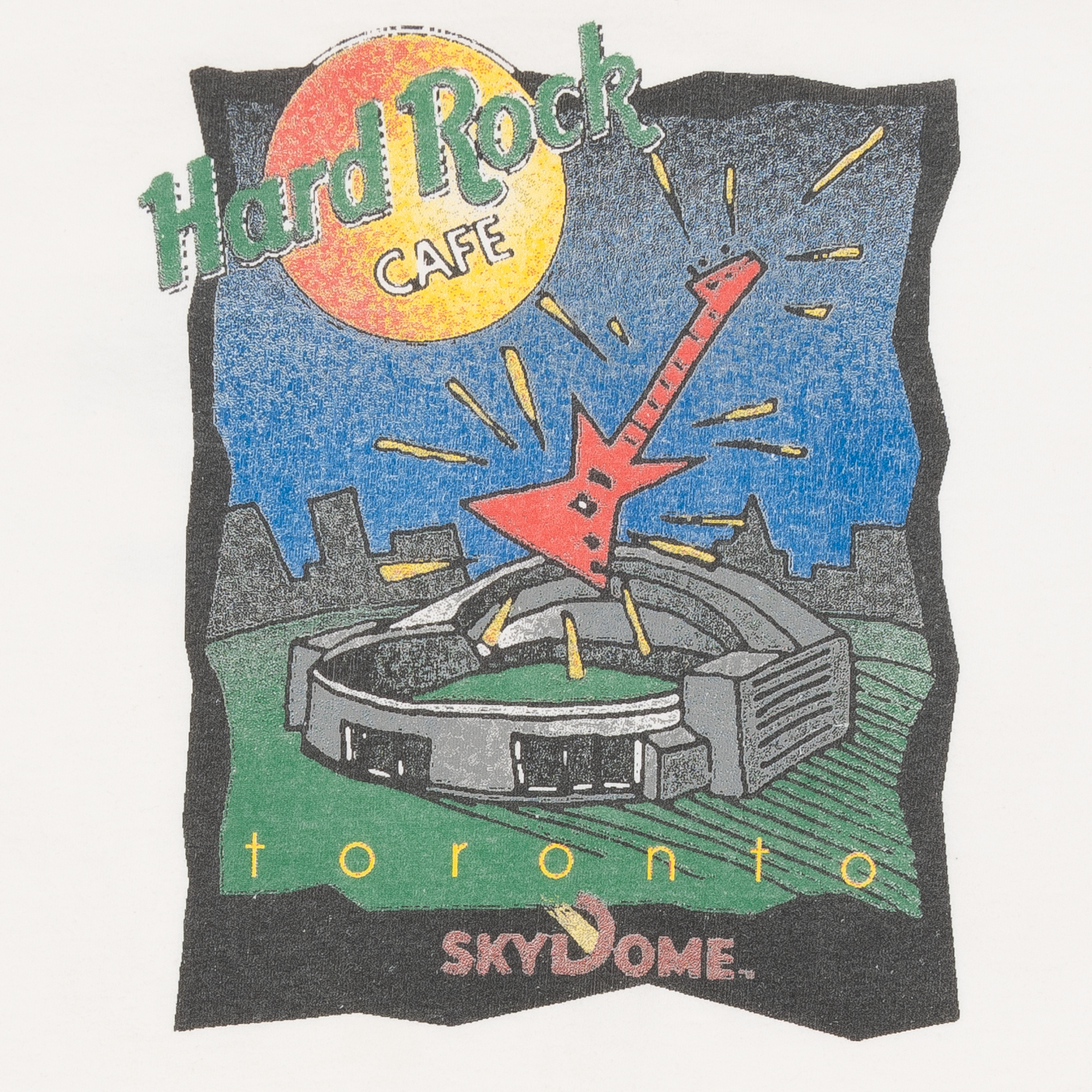 Toronto Skydome Hard Rock Cafe Tee White-PLUS