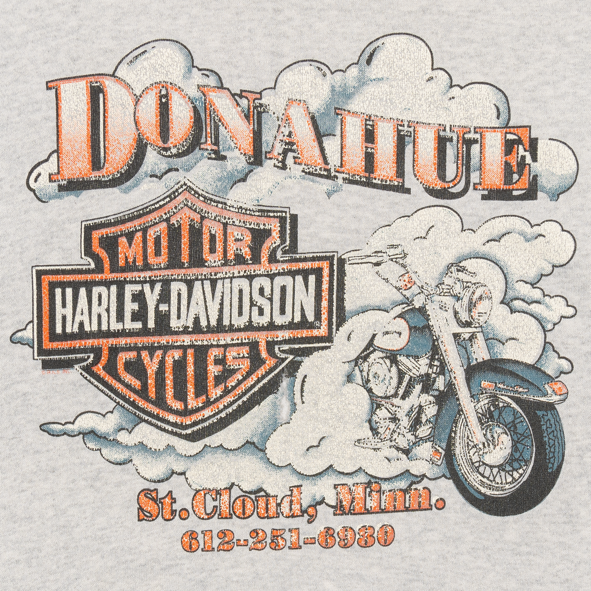 Harley Davidson Donahue 1996 Crewneck Grey-PLUS