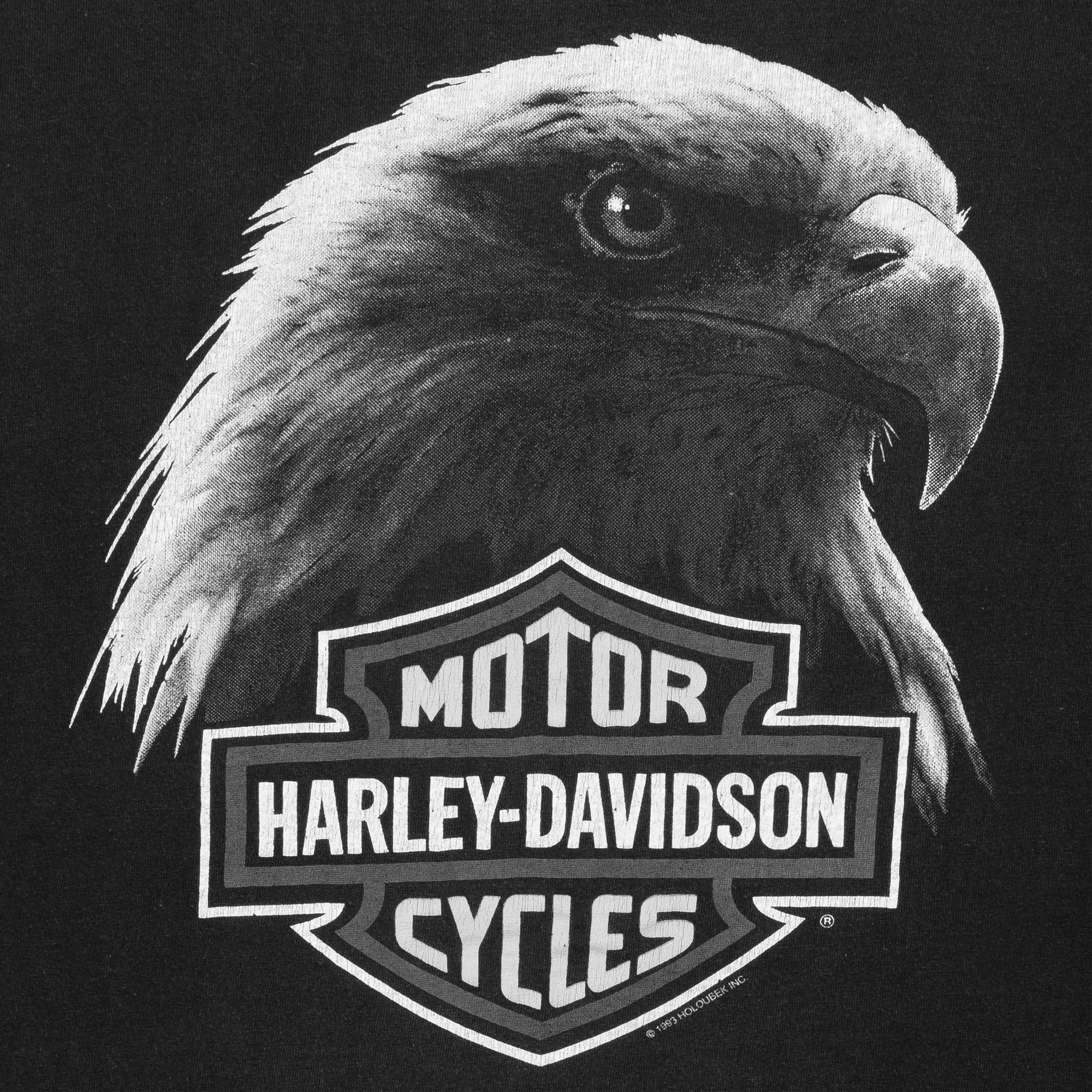 Harley Davidson Motorcycles McDermott's 1993 Boxy Tee Black-PLUS