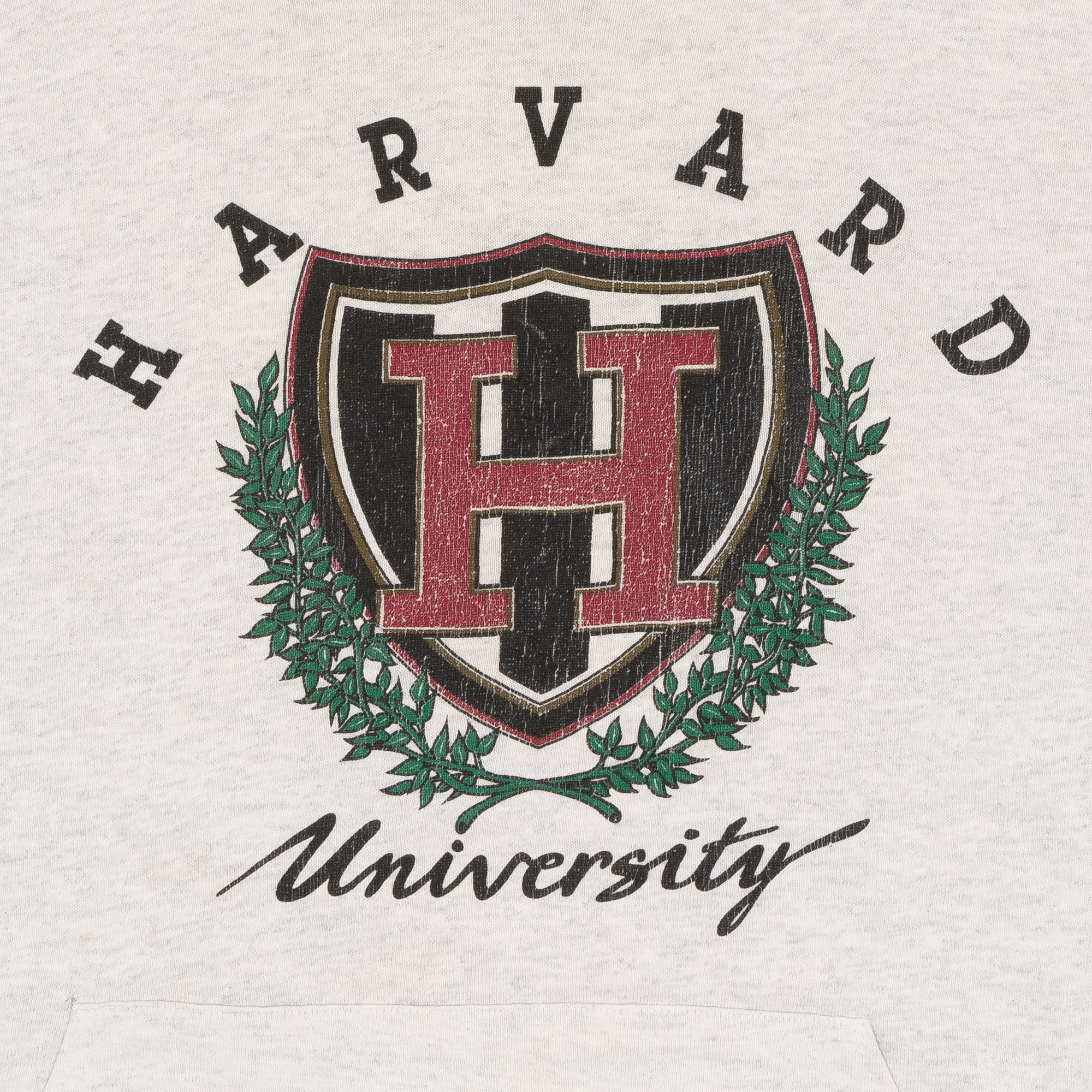 Harvard University 90s Hoodie Grey-PLUS