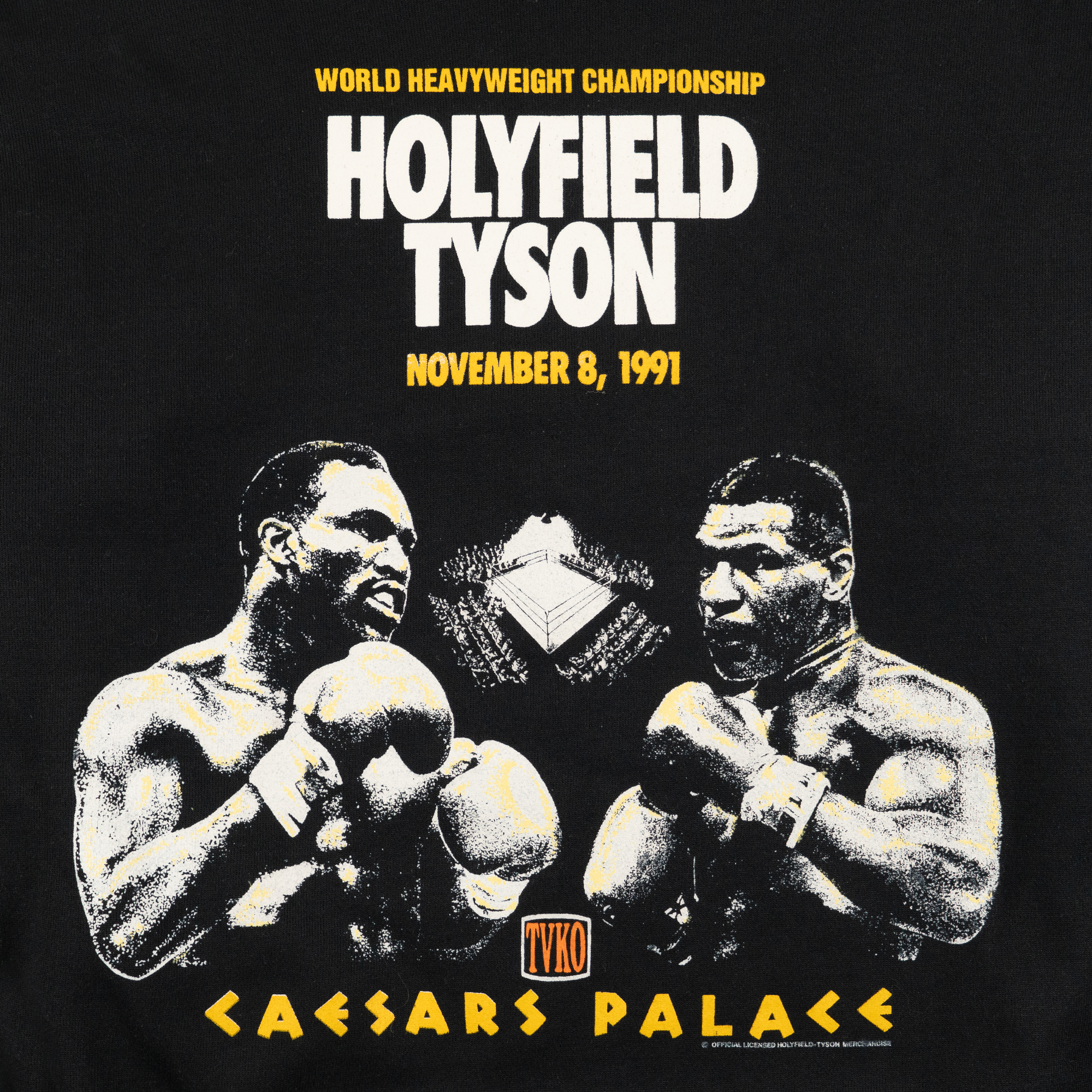 Holyfield vs Tyson 1991 Crewneck Black-PLUS