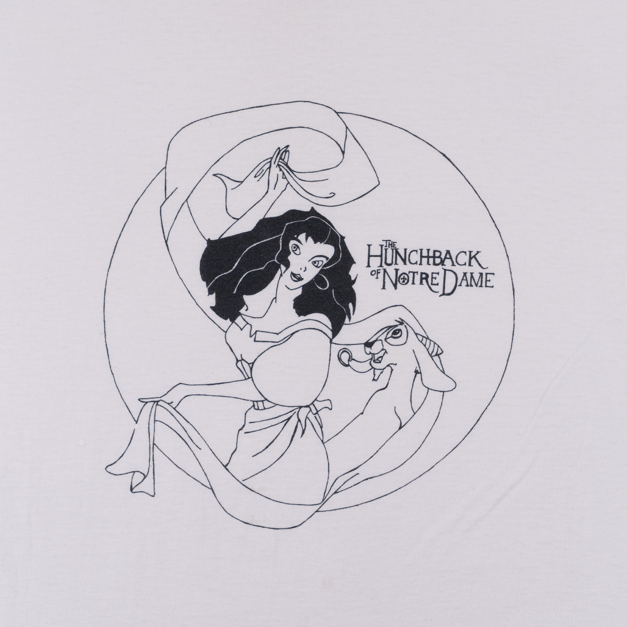 The Hunchback of Notre Dame "Colour Yourself" Disney Tee White-PLUS