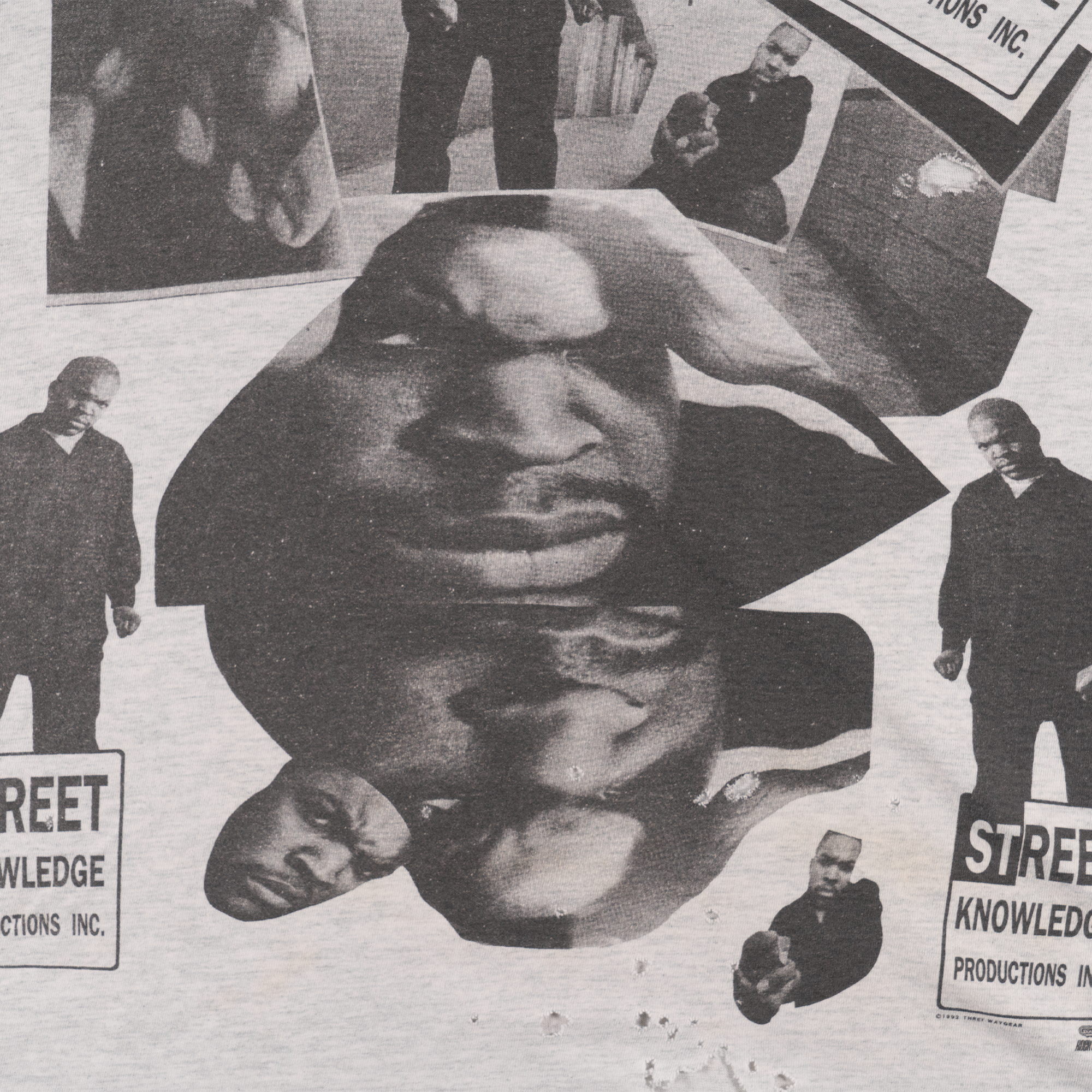 Ice Cube "Street Knowledge" 1992 Rap Tee Grey-PLUS