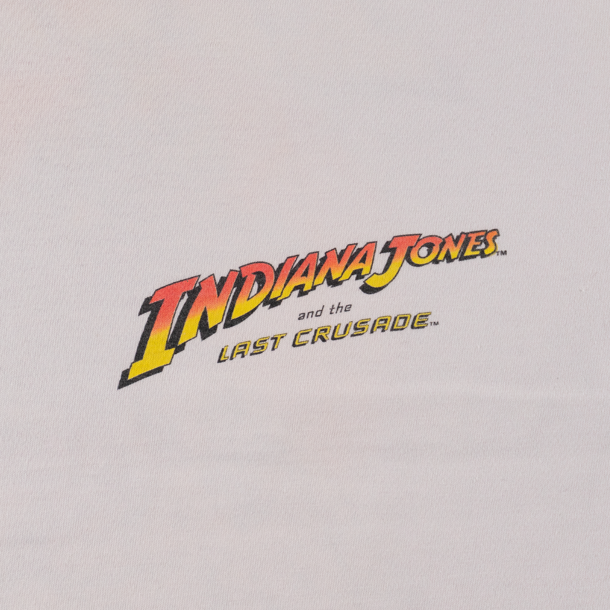 Indiana Jones and the Last Crusade 1989 Promotional Tee White-PLUS