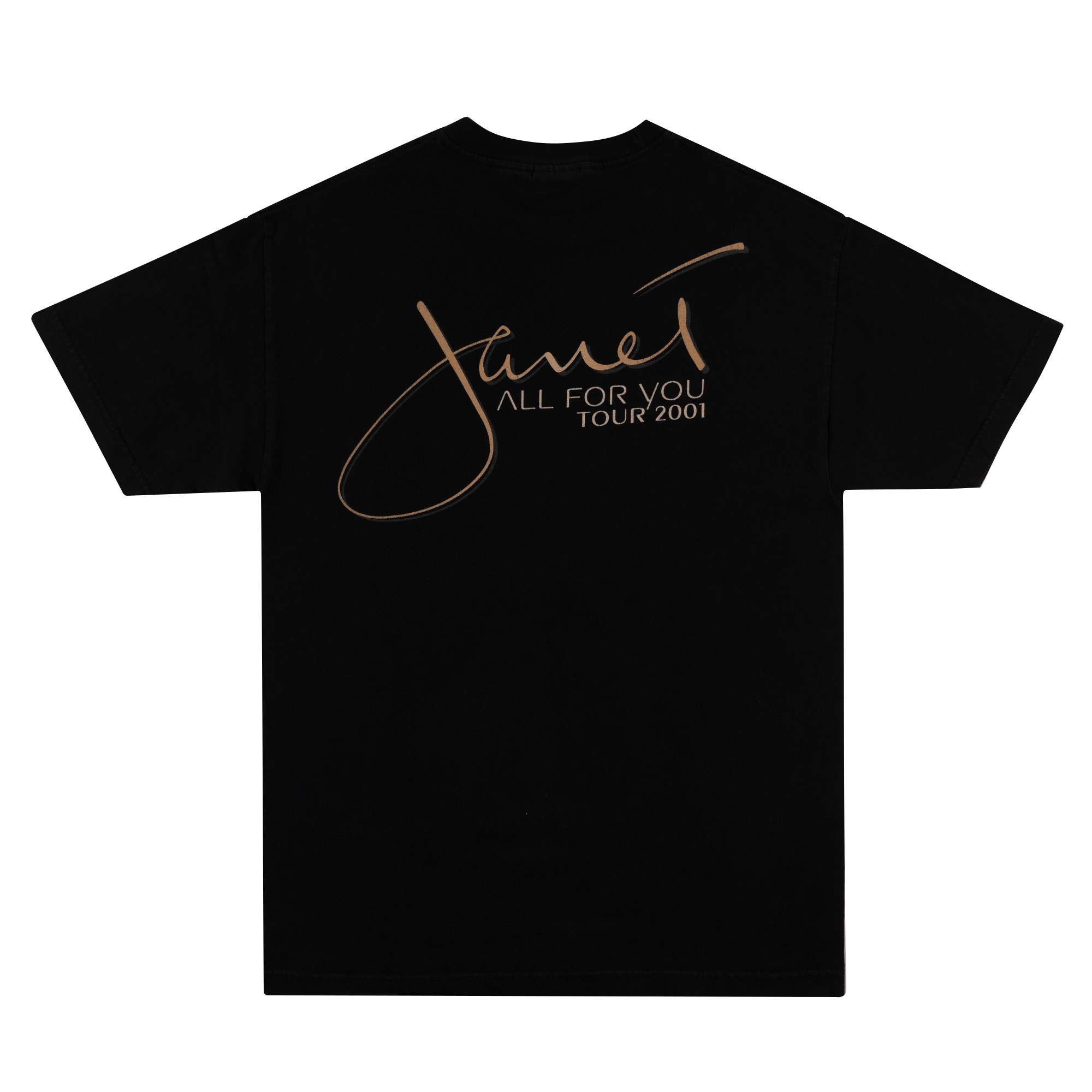 Janet Jackson All For You 2001 Tee Black-PLUS