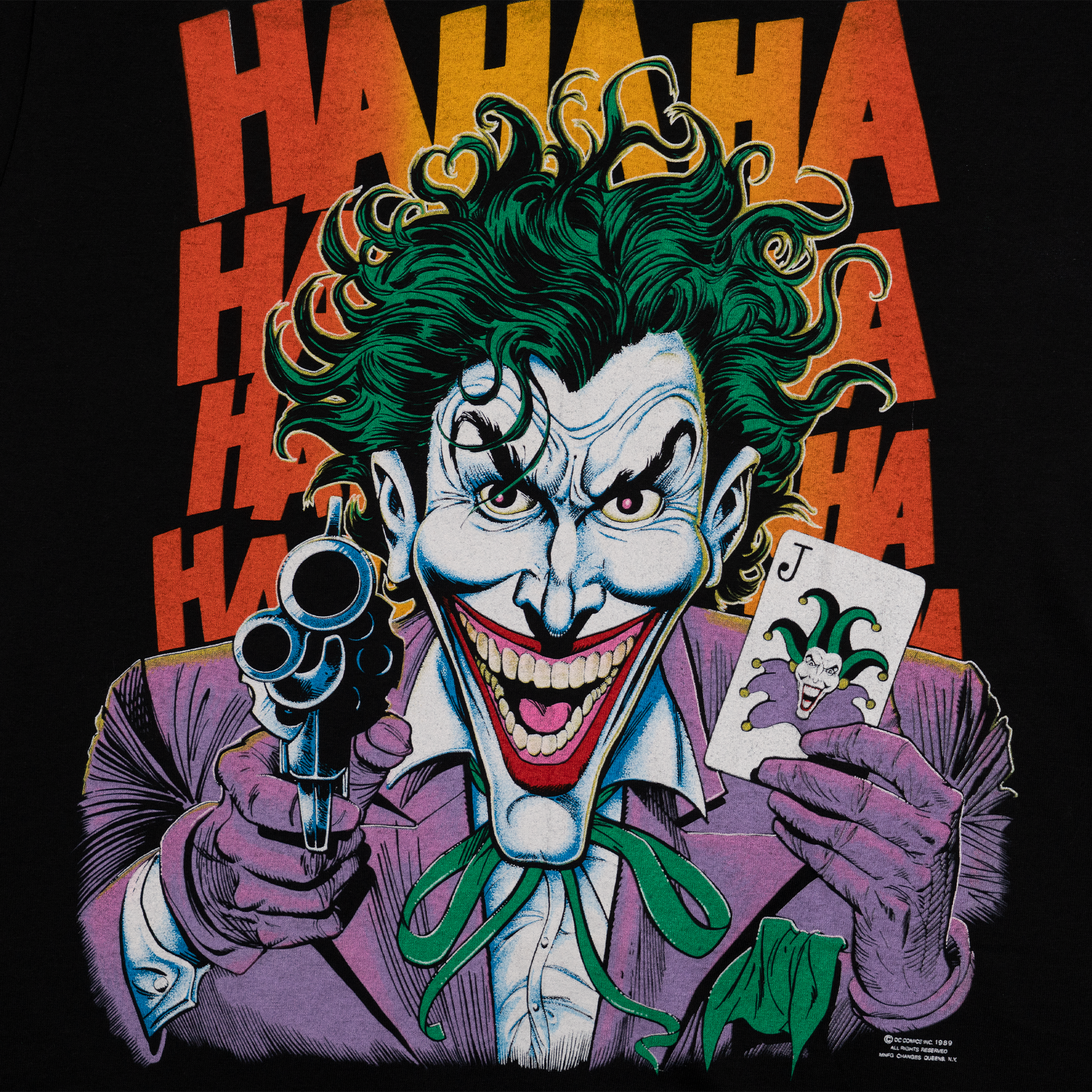 The Joker 1989 DC Comics Anvil Tee Black-PLUS