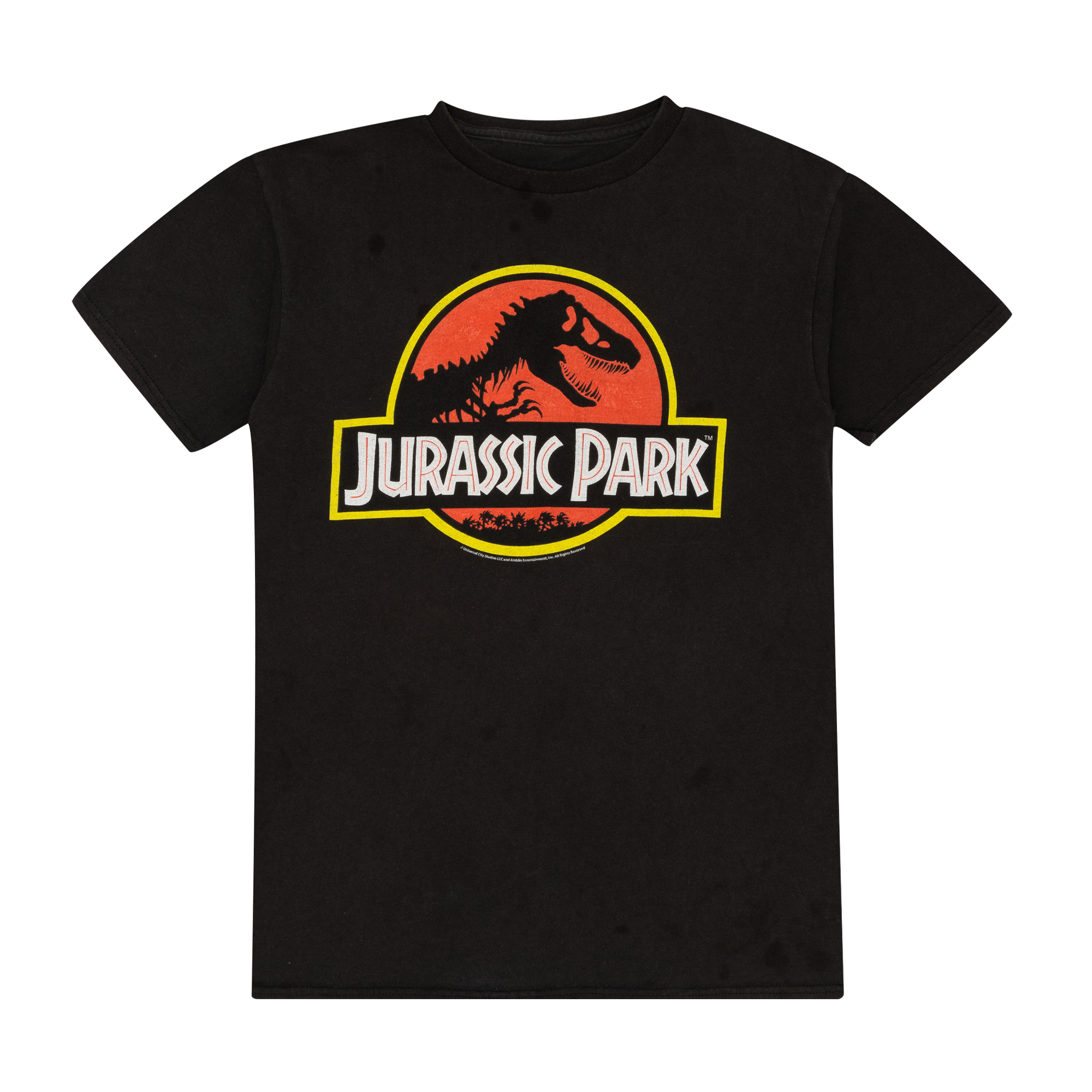Jurassic Park Logo Tee Black-PLUS