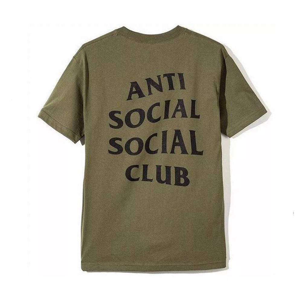 Anti Social Social Club Logo Tee 2 Olive-PLUS