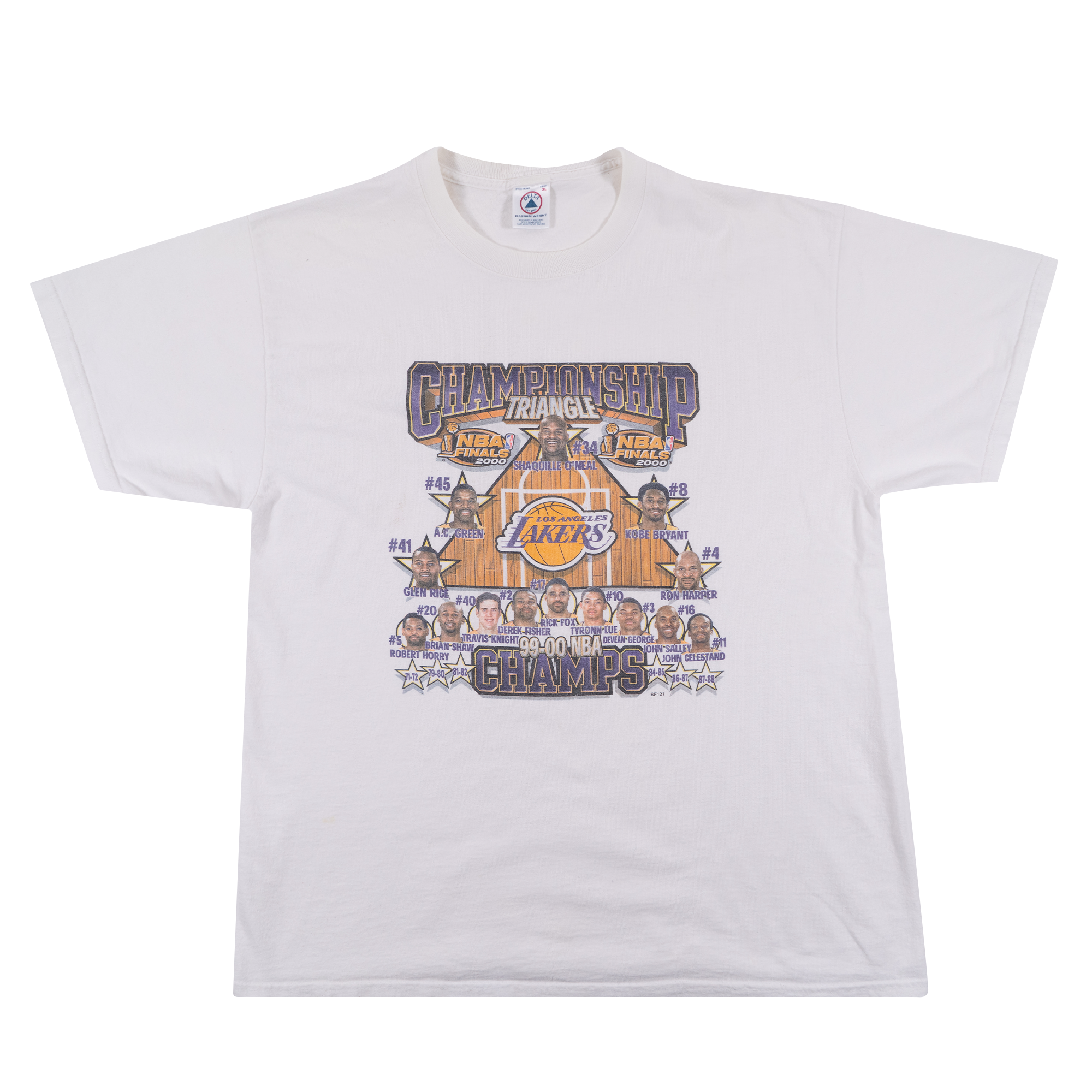Los Angeles Lakers Championship Triangle Tee White-PLUS