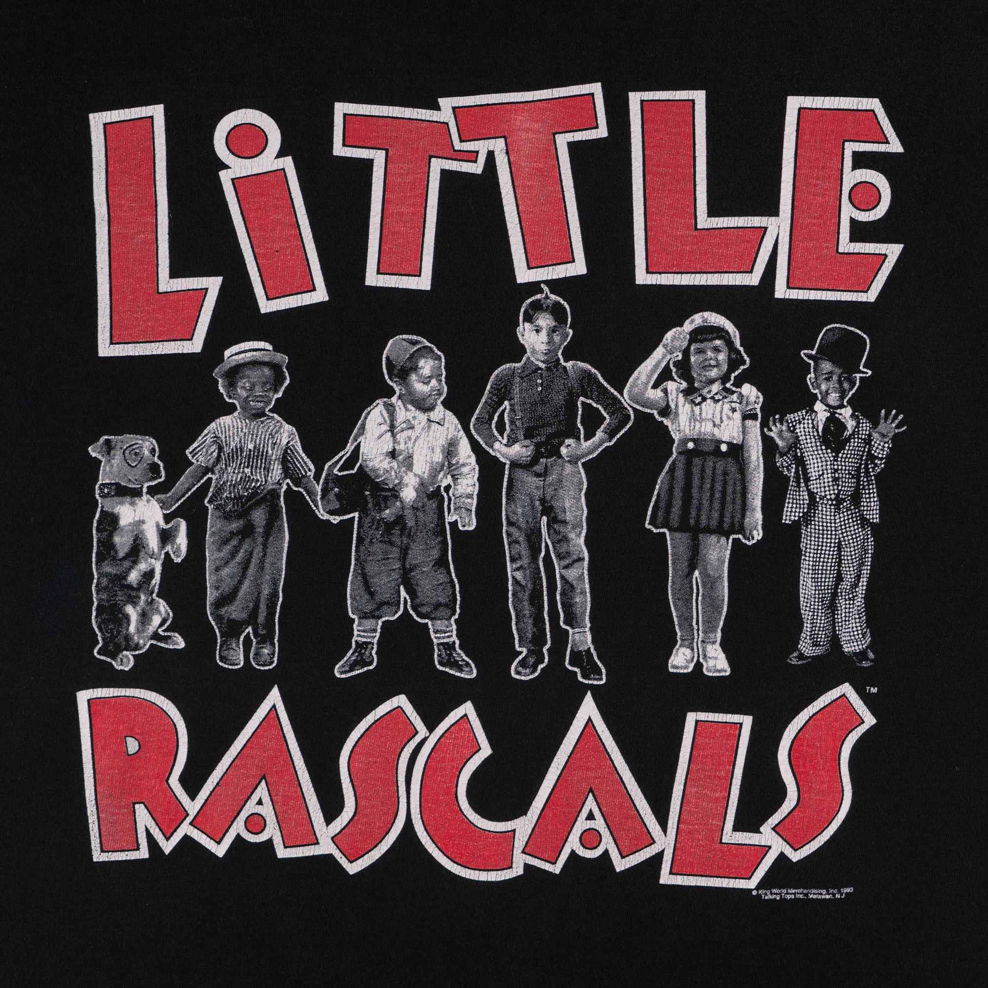 Little Rascals 1993 Tee Black-PLUS